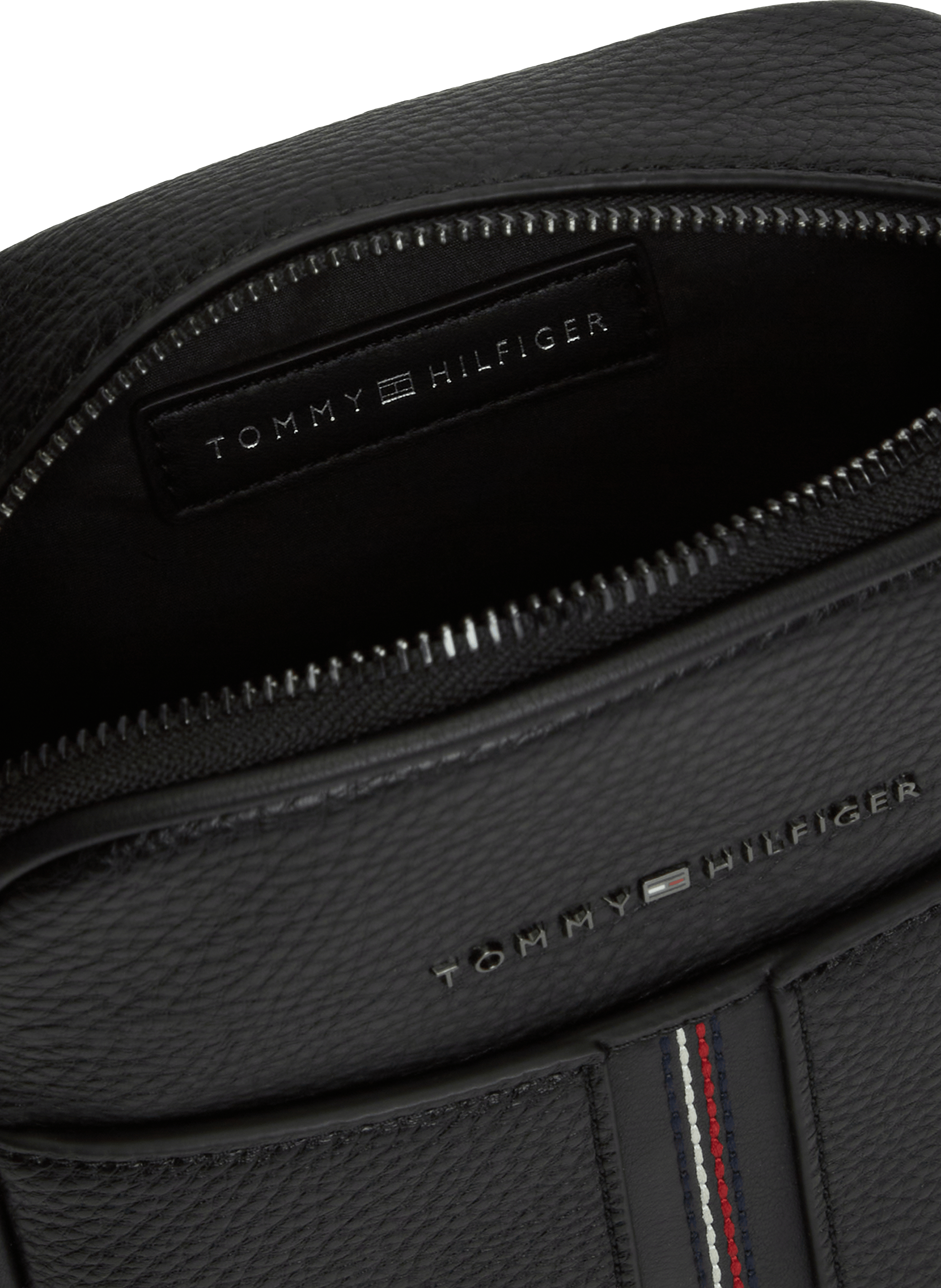 Sac à bandoulière à rayures TOMMY HILFIGER Noir
