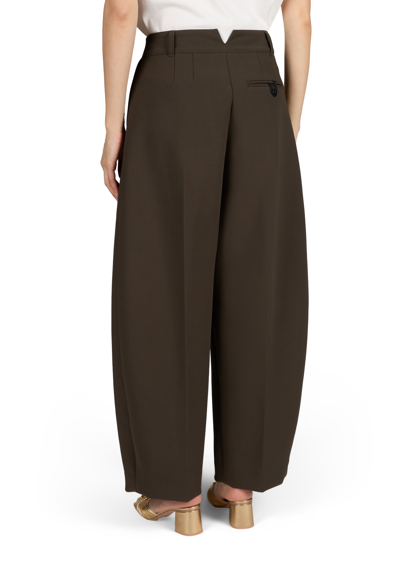 The Ovalo cotton blend trousers JACQUEMUS Khaki