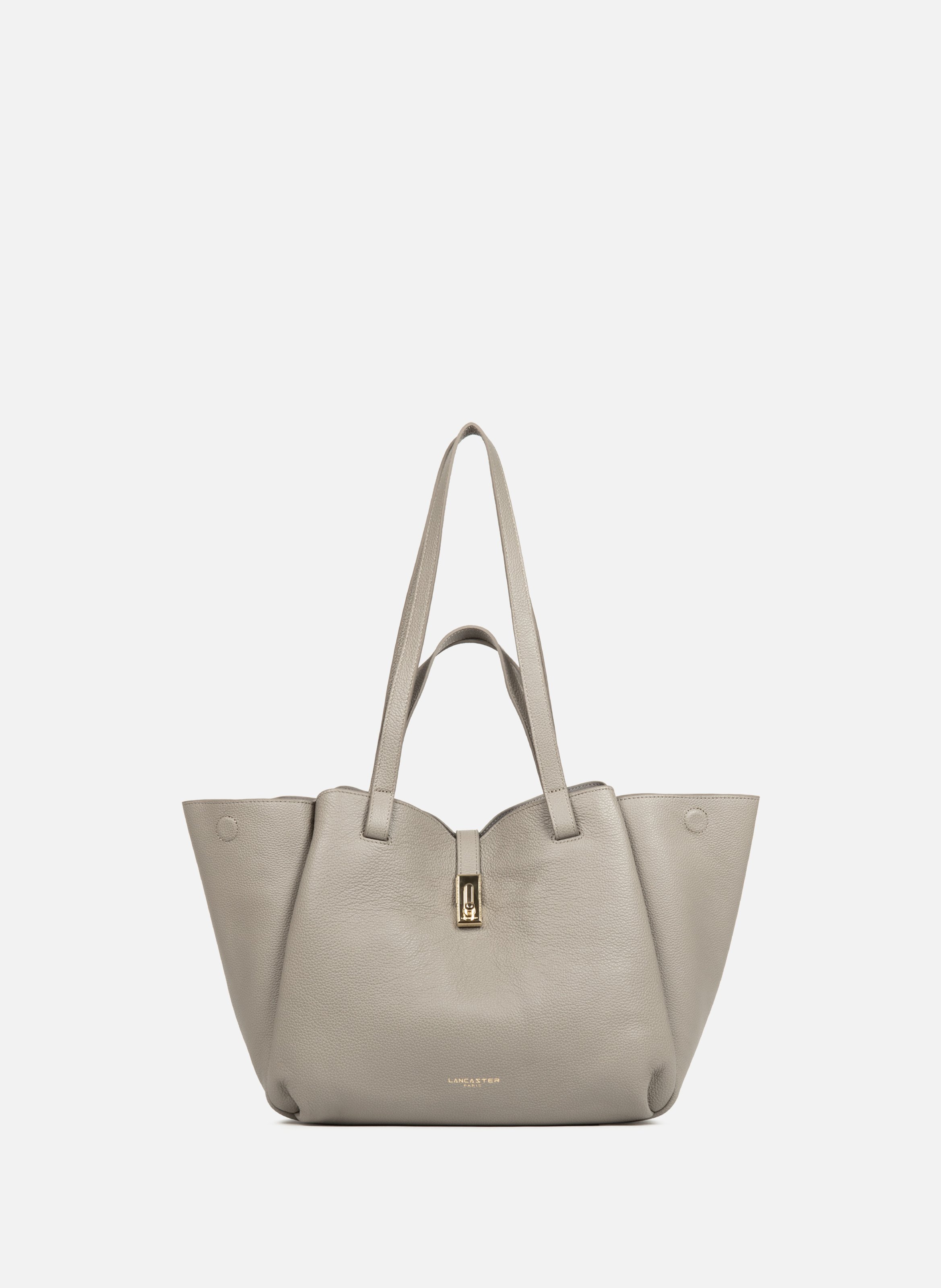 Grand sac cabas épaule - milano horizon LANCASTER Gris