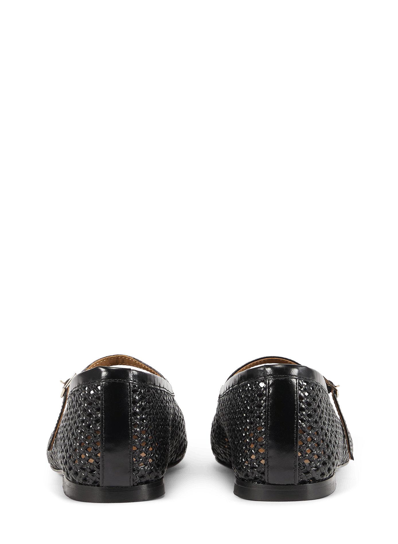 Cutout ballerina flats with Maya leather strap BOBBIES Black