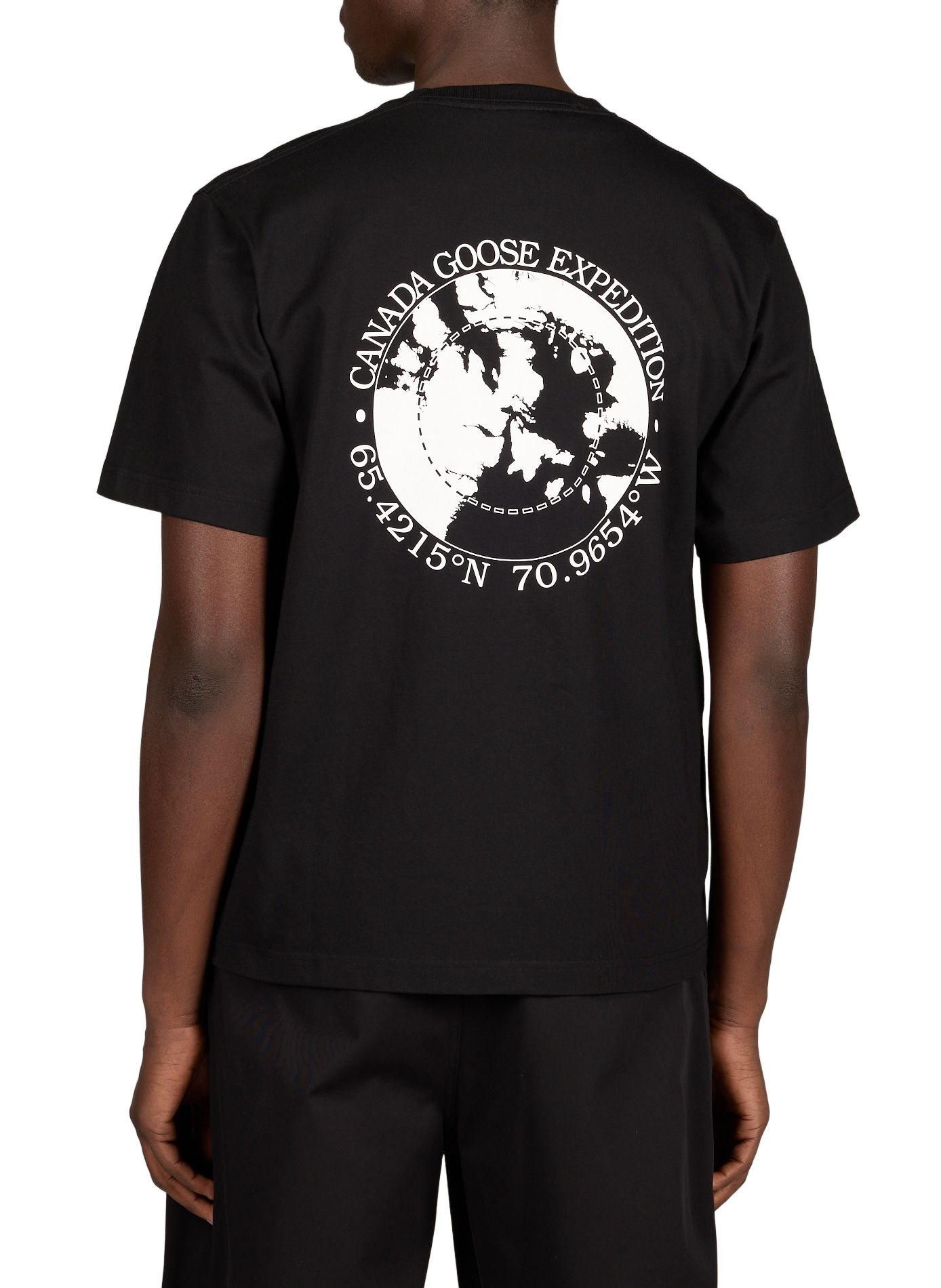 Printed cotton T-shirt CANADA GOOSE Black