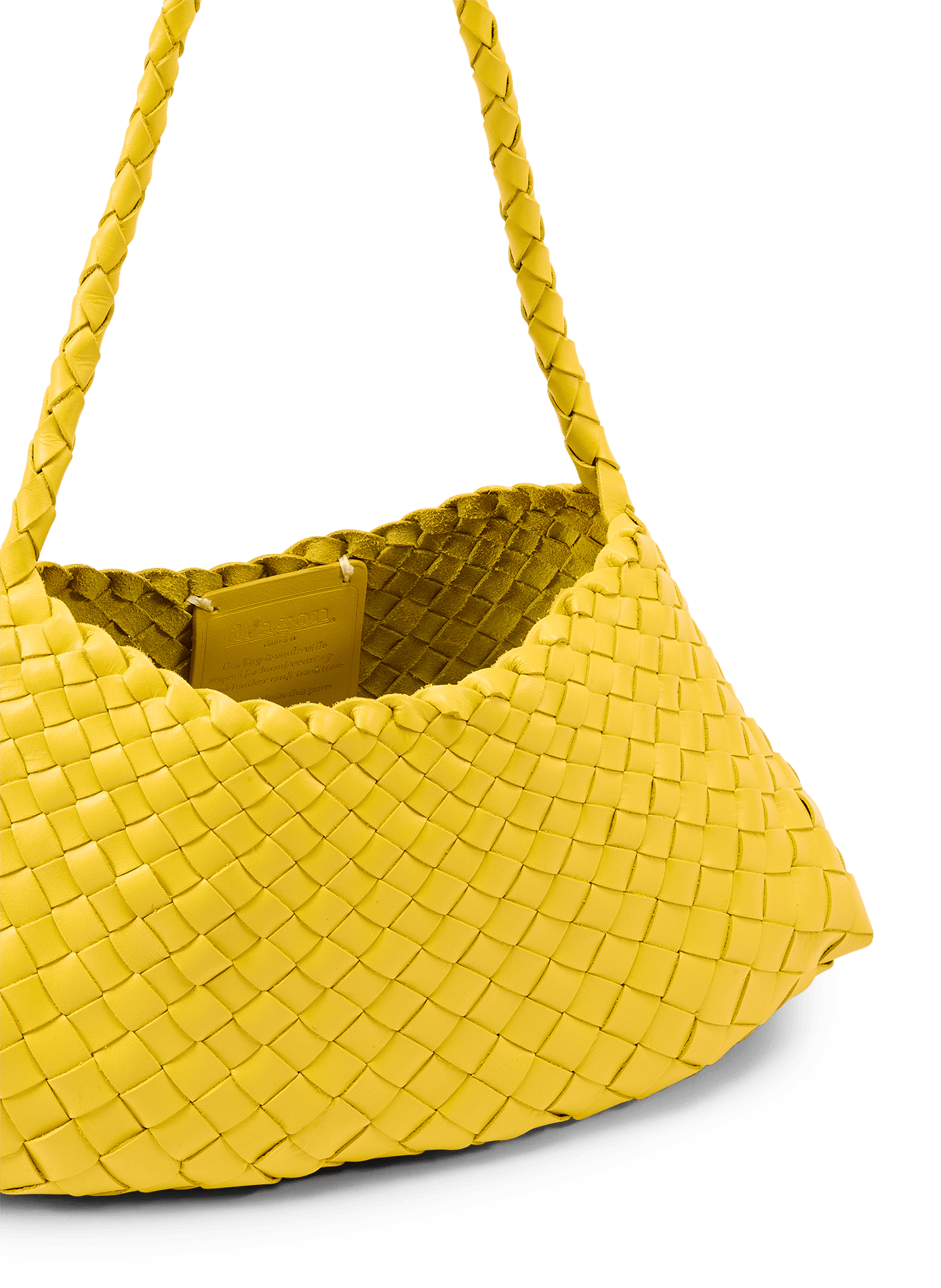 Sac à main Rosanna en cuir  DRAGON DIFFUSION Jaune