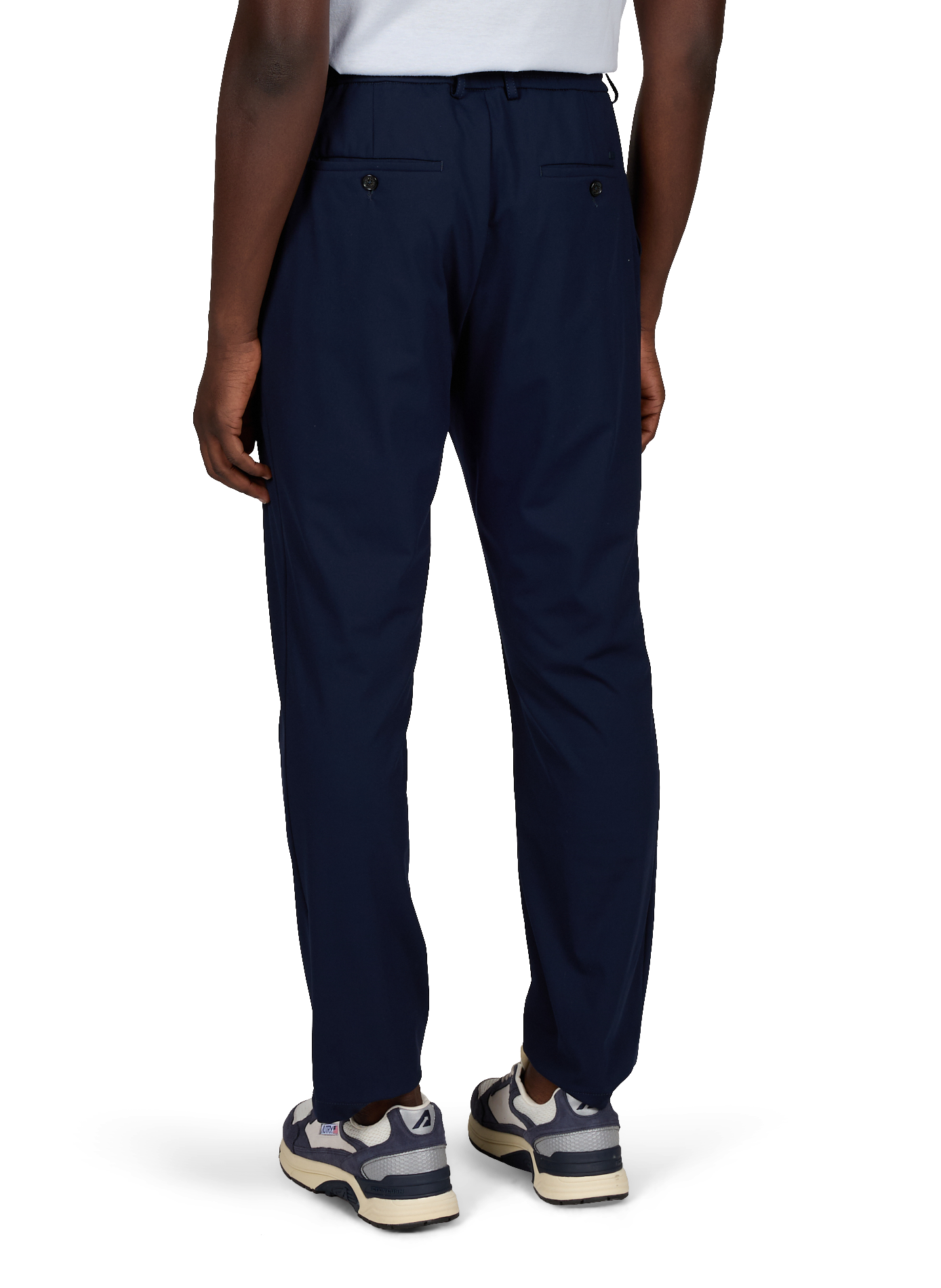 Solid color pants with shark keychain PAUL & SHARK Blue