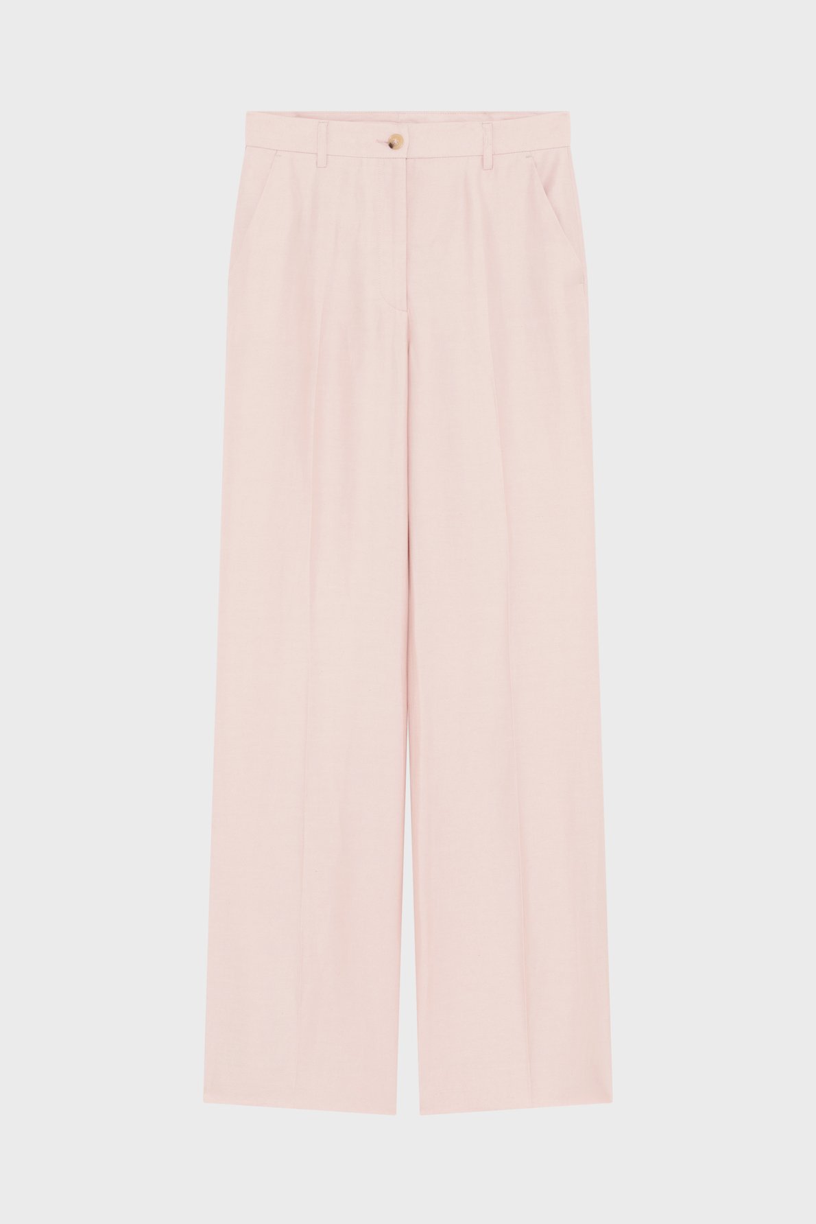 Pantalon large en lin mélangé - betty PABLO Rose