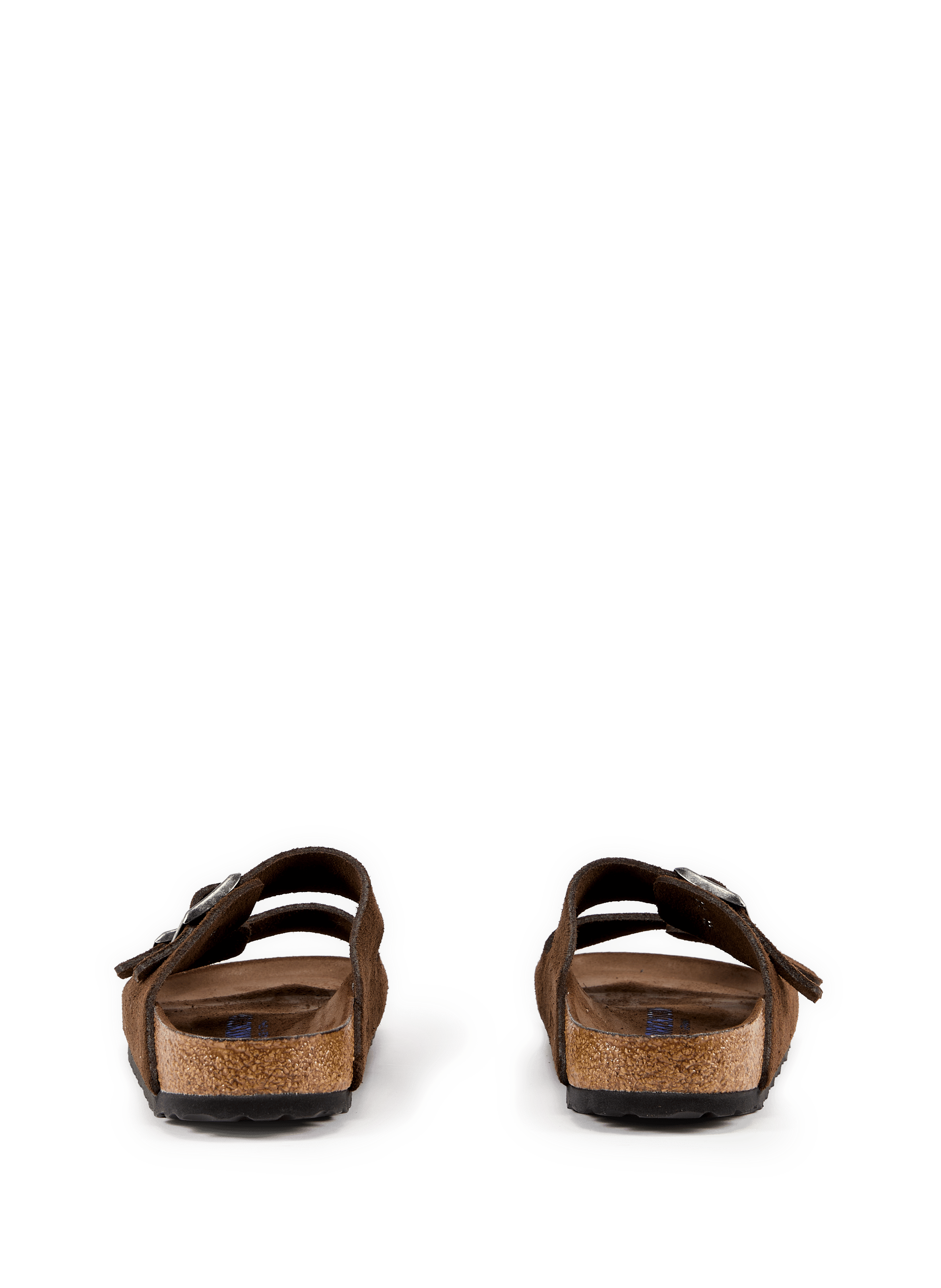 Platte muiltjes van Arizona in suède leer BIRKENSTOCK Bruin