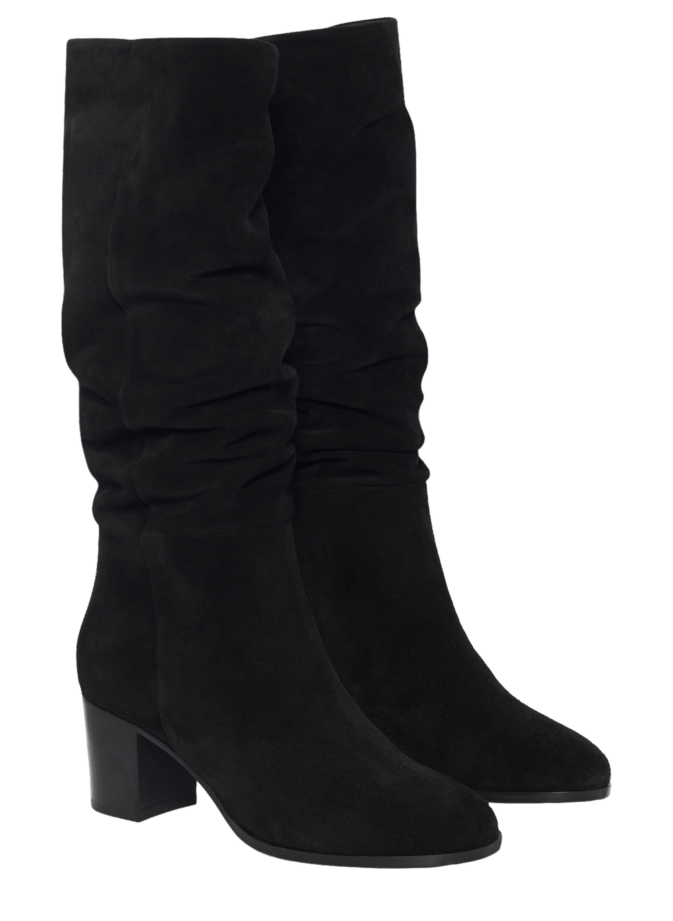 Bottes en cuir velours - tina GERARD DAREL Noir