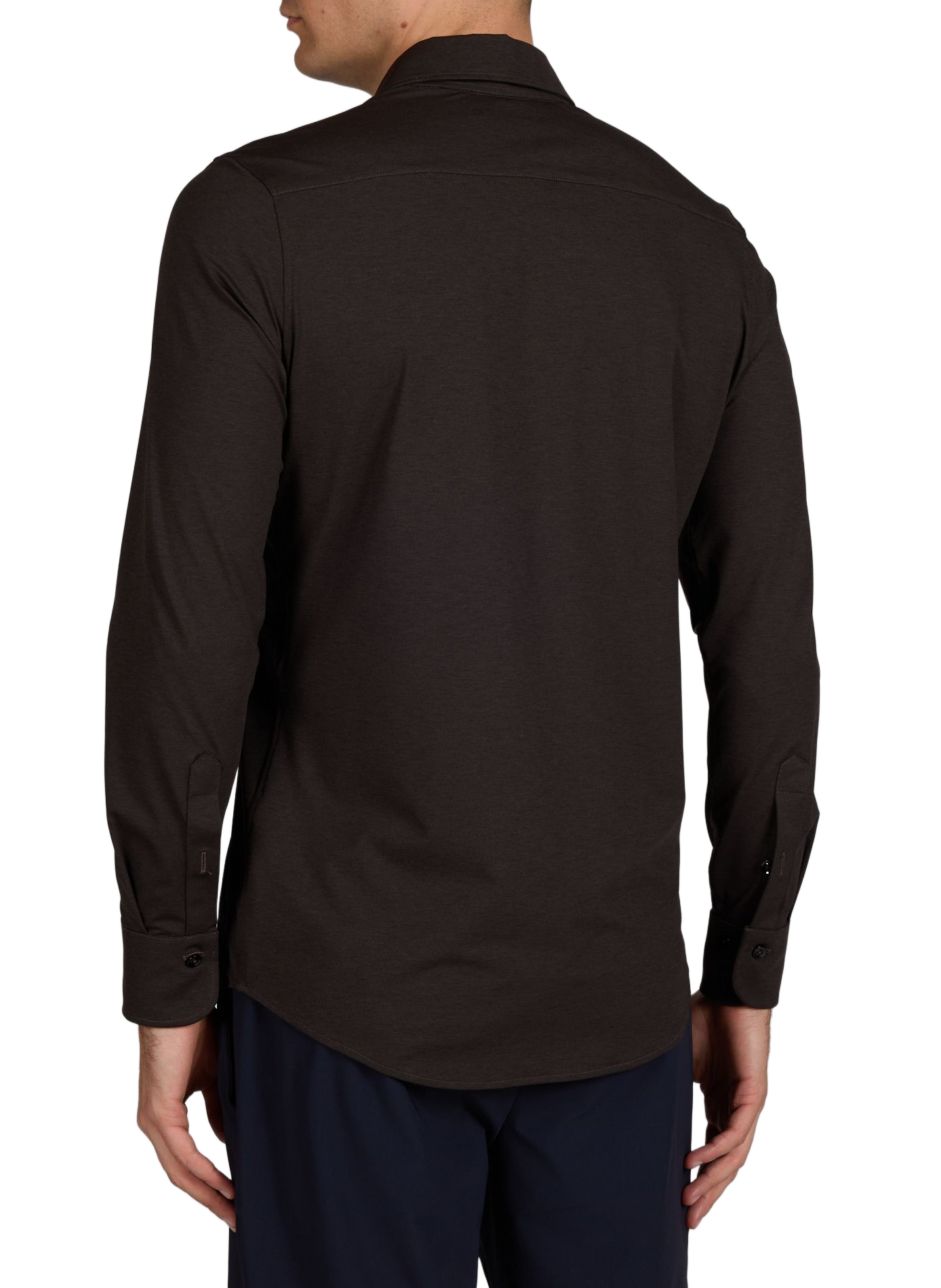 Chemise droite col classique CRUNA Marron