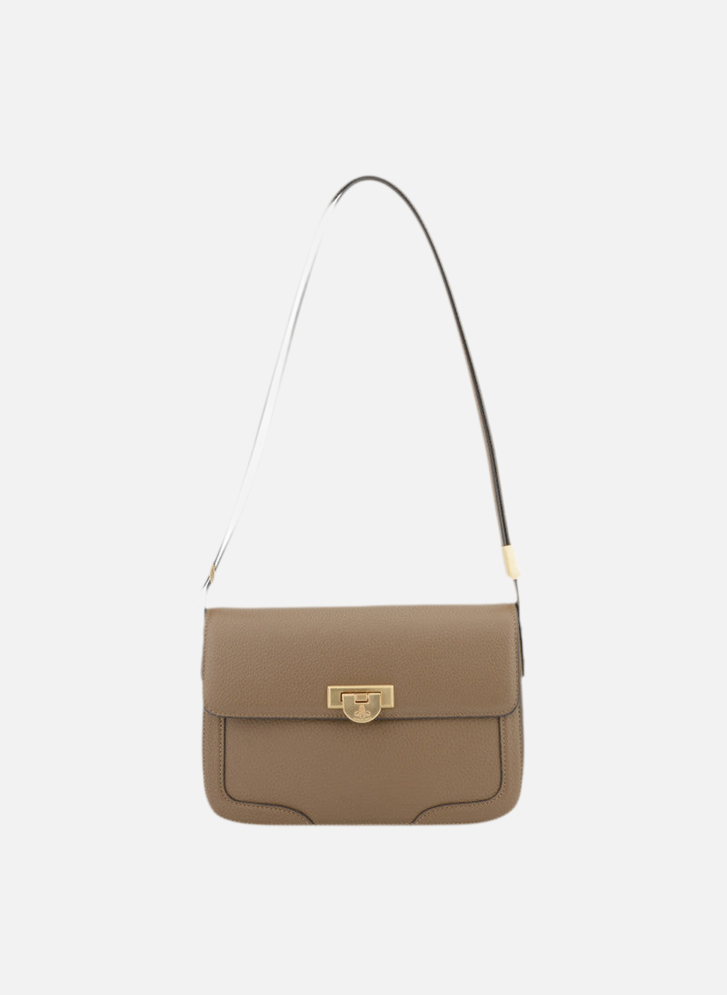Auteuil | sac porté travers gm en cuir de vachette POURCHET Marron