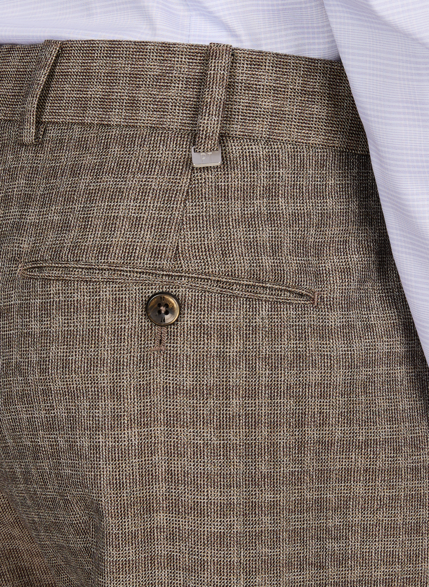 Virgin wool pleated trousers PT01 Beige
