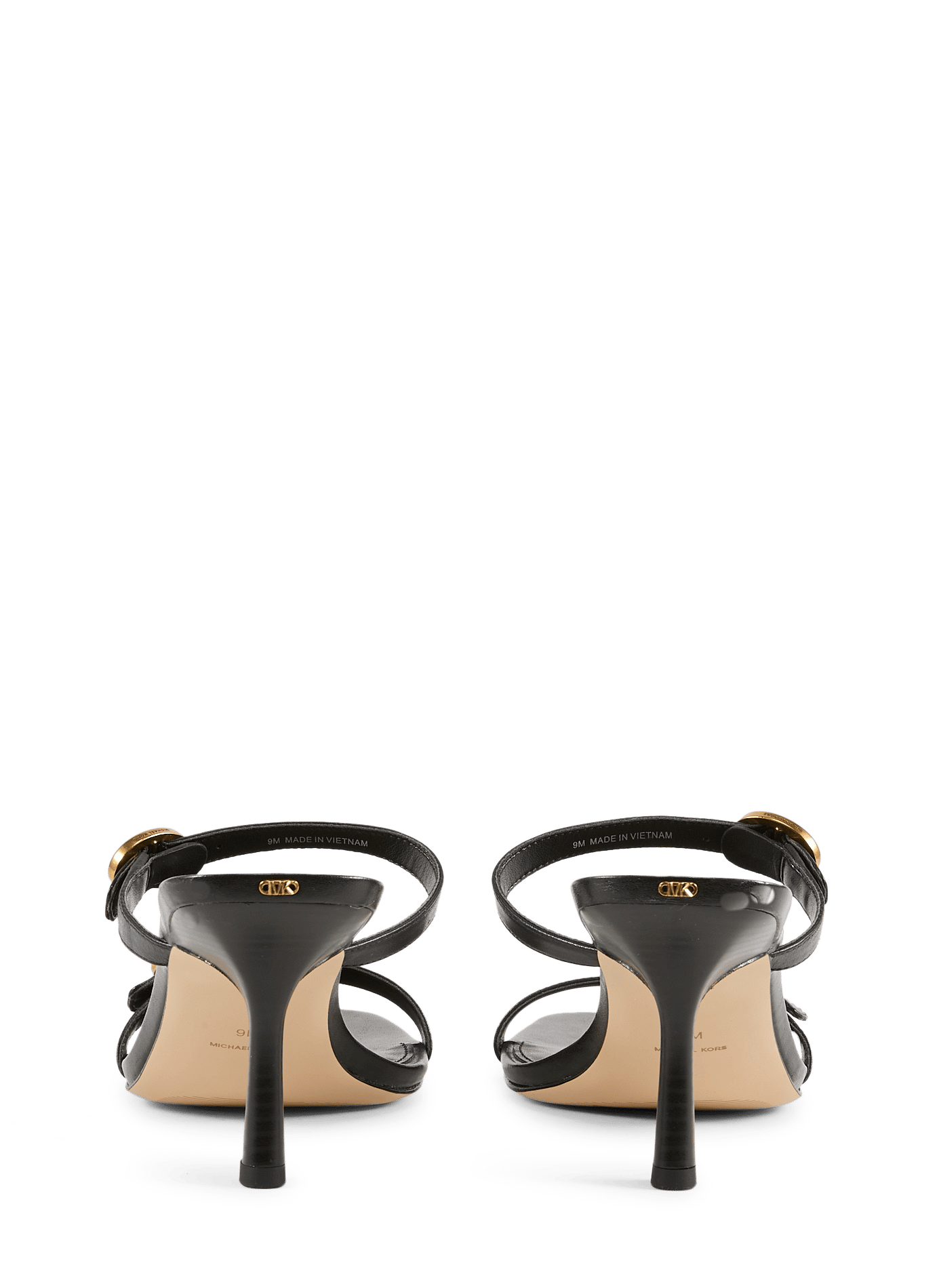 Mules à talons en cuir MICHAEL KORS Noir