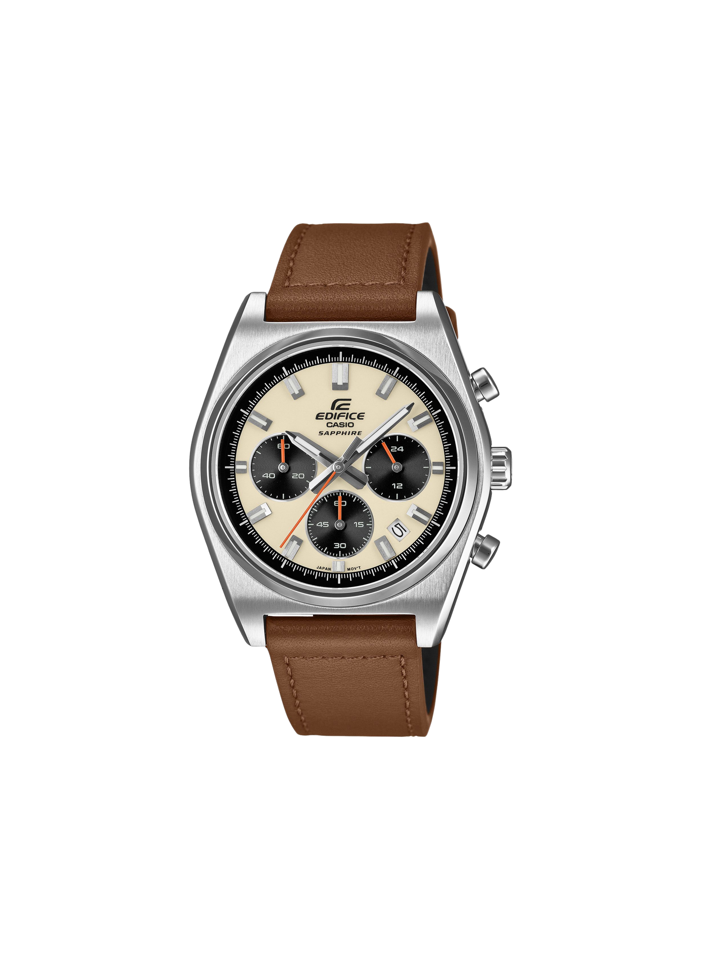 Quartz watch Casio Edifice in leather CASIO White