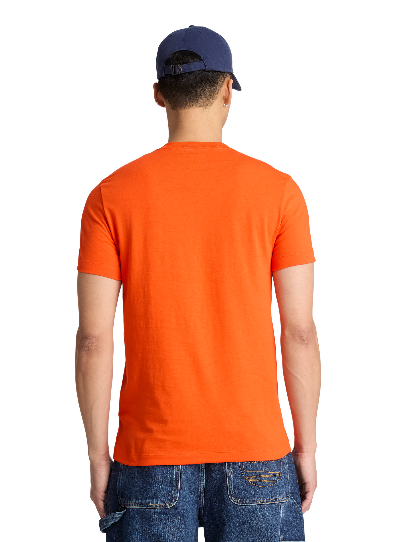 Gerader T-Shirt mit gesticktem Logo aus Baumwolle TIMBERLAND Orange