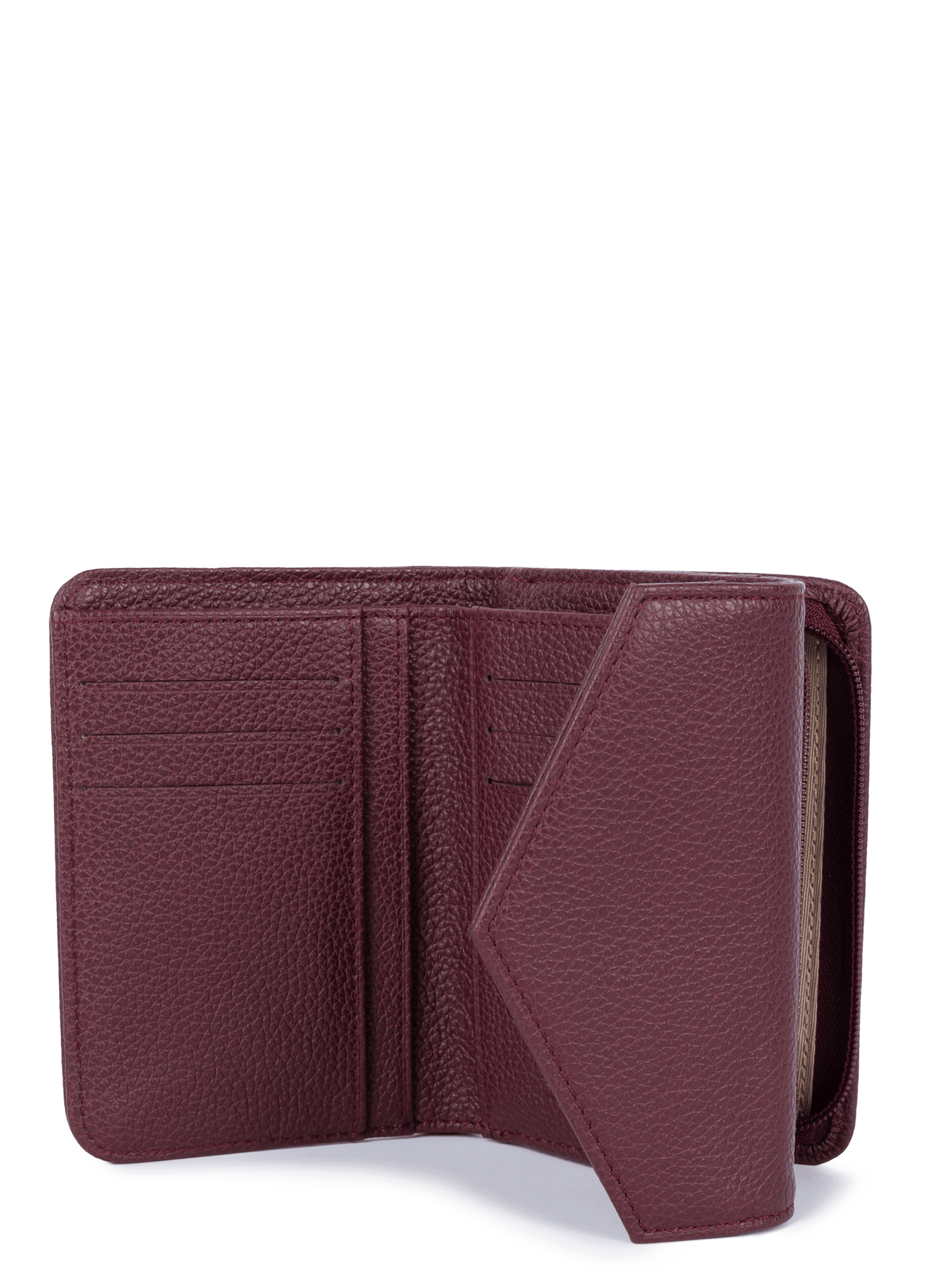 Portefeuille dos à dos - foulonné pm | Rouge LANCASTER Femme