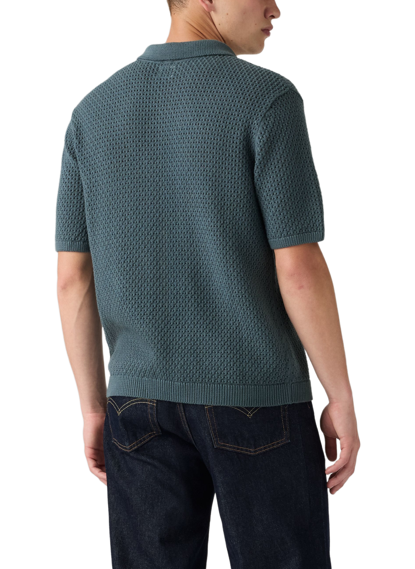 Straight V-neck cotton polo LEVI'S Blue