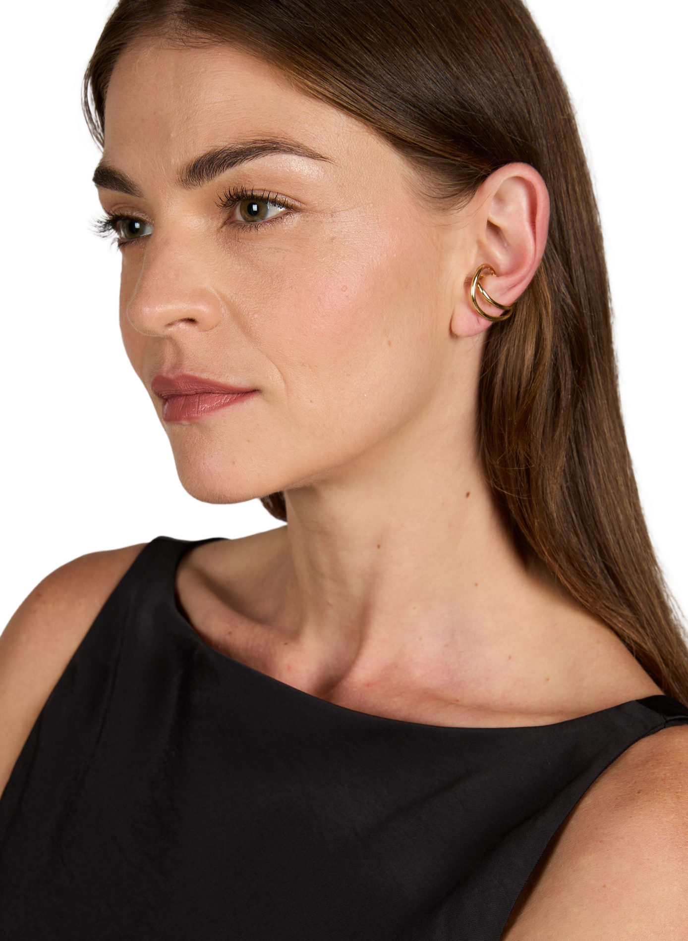 Ear cuff rings OTIUMBERG Golden