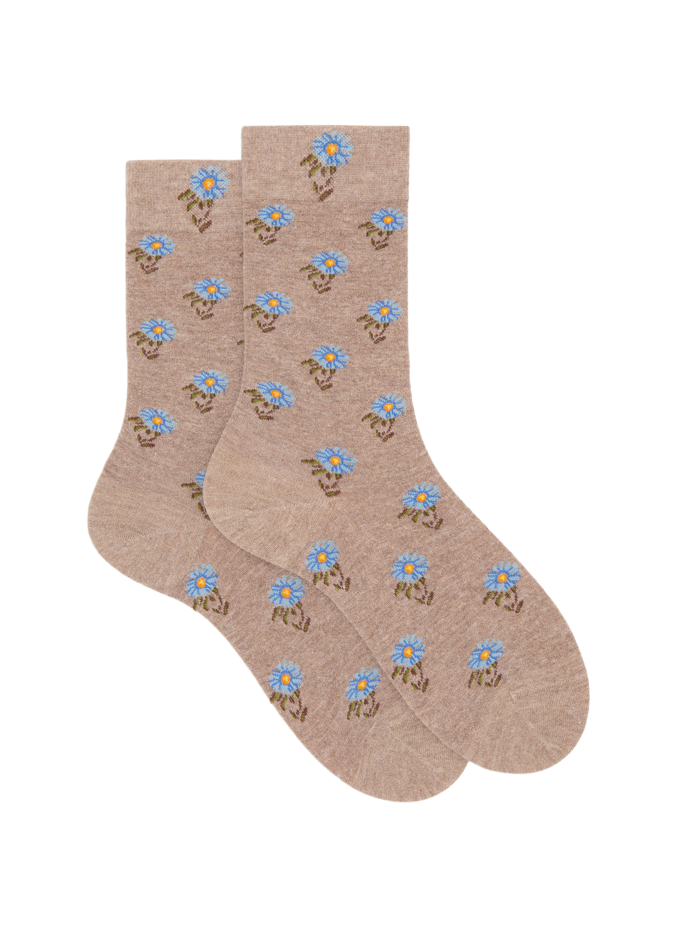 Chaussettes à imprimé floral DORÉ DORÉ Beige