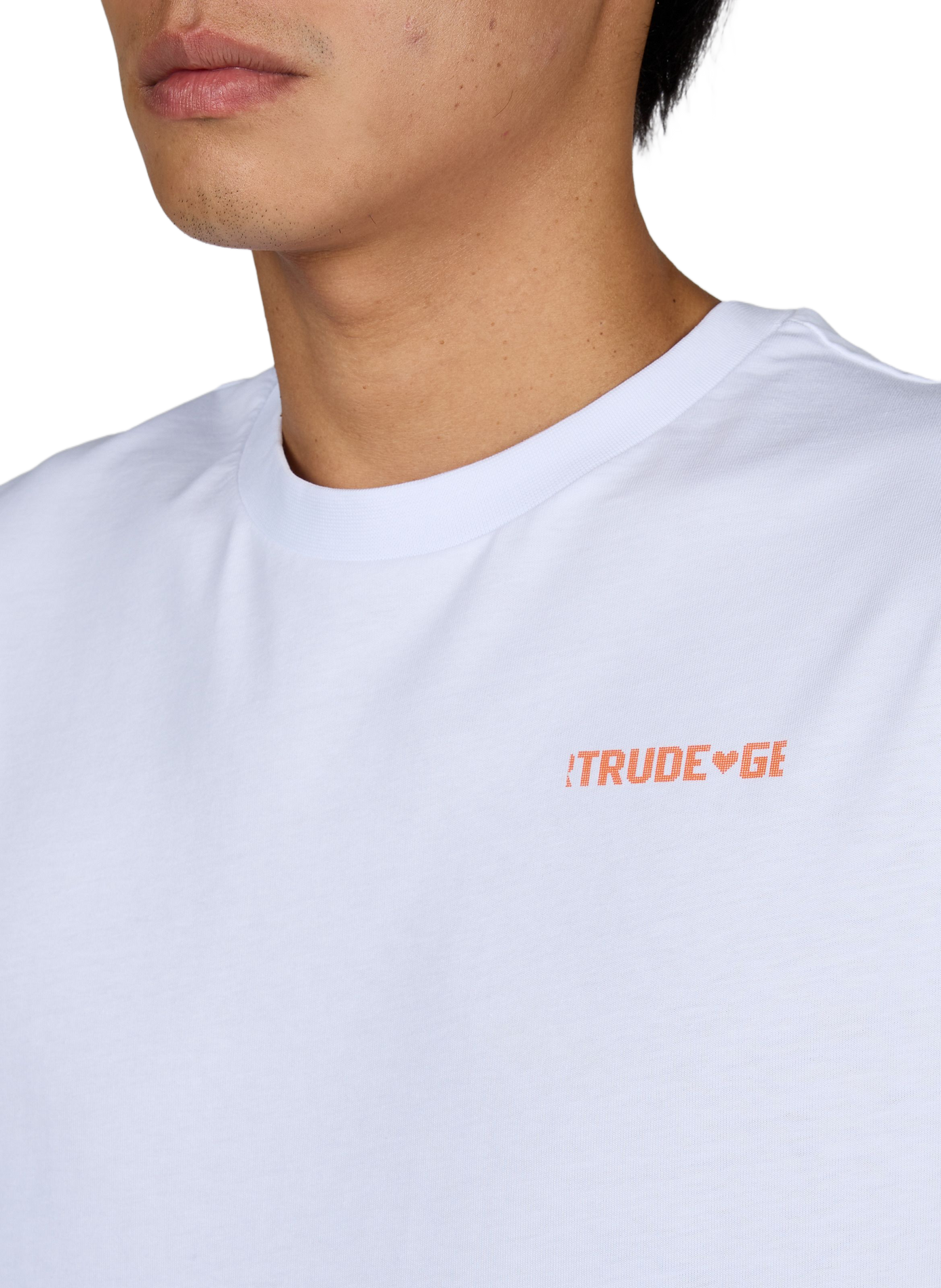 Gerader Baumwoll-T-Shirt GERTRUDE Weiss