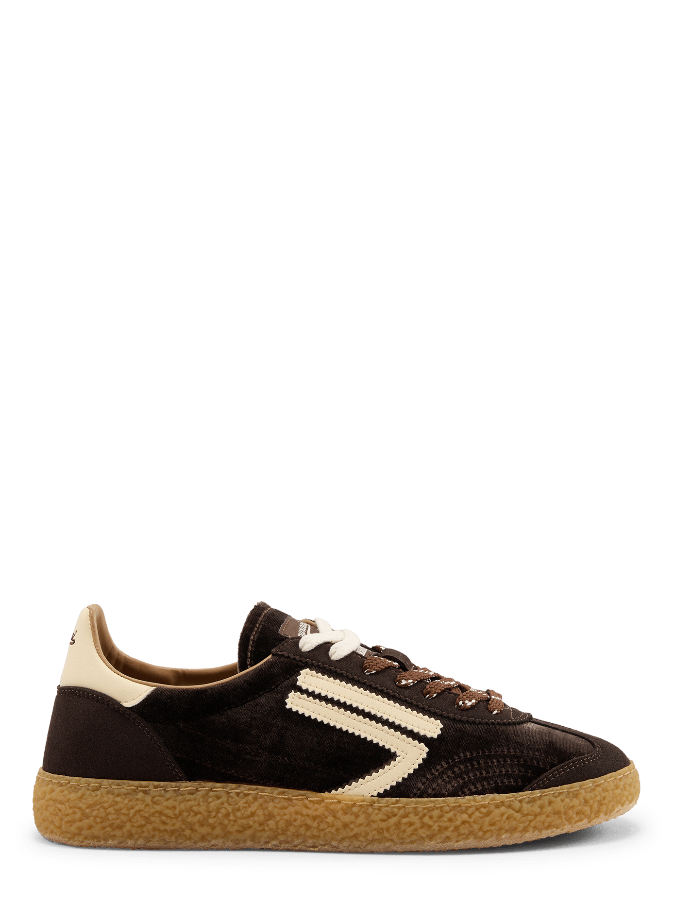 Flache XS-Sneaker mit doppelter Schnürung PURAAI Braun