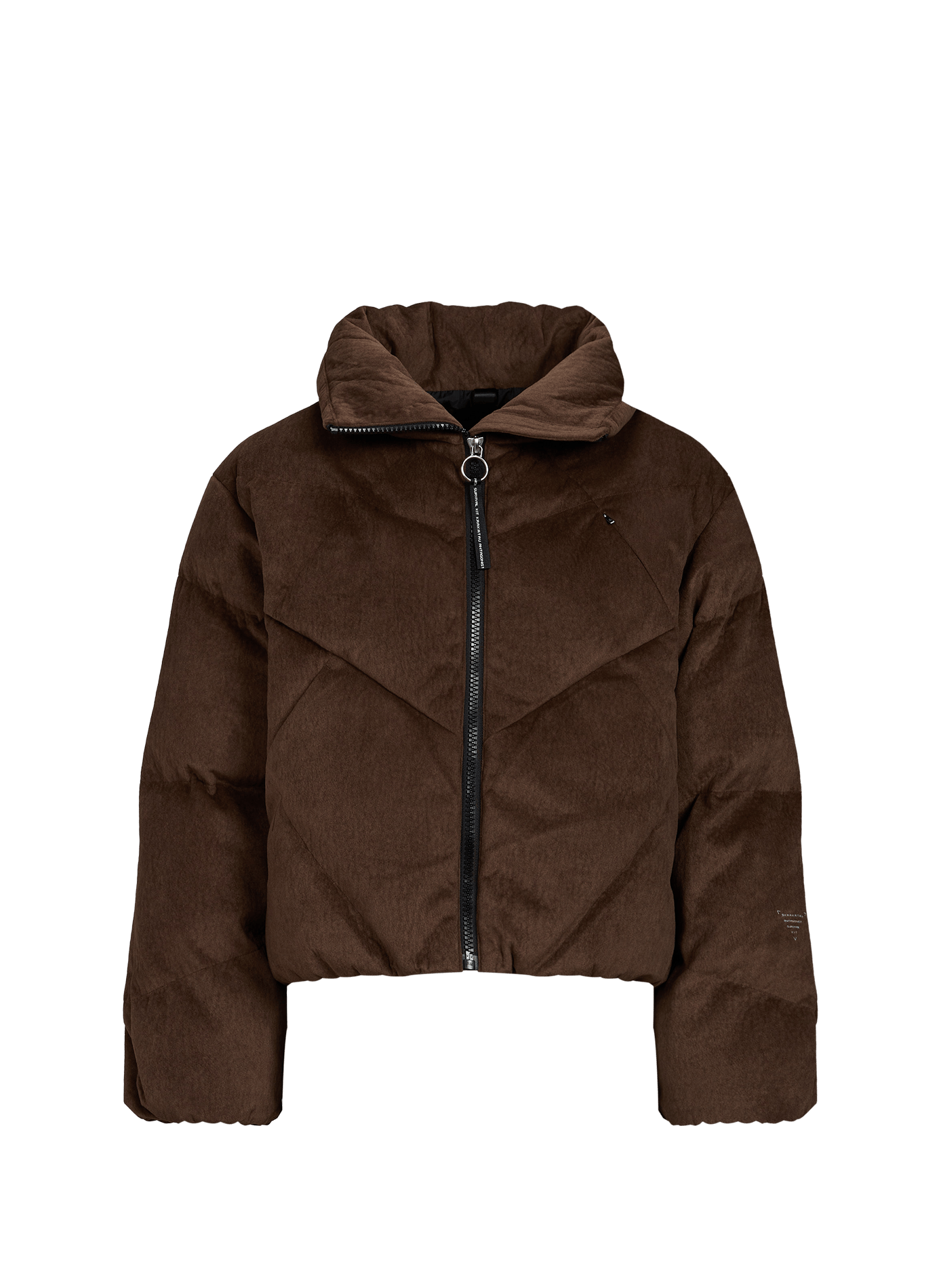 Oversized NEBULA velvet puffer jacket KRAKATAU Beige