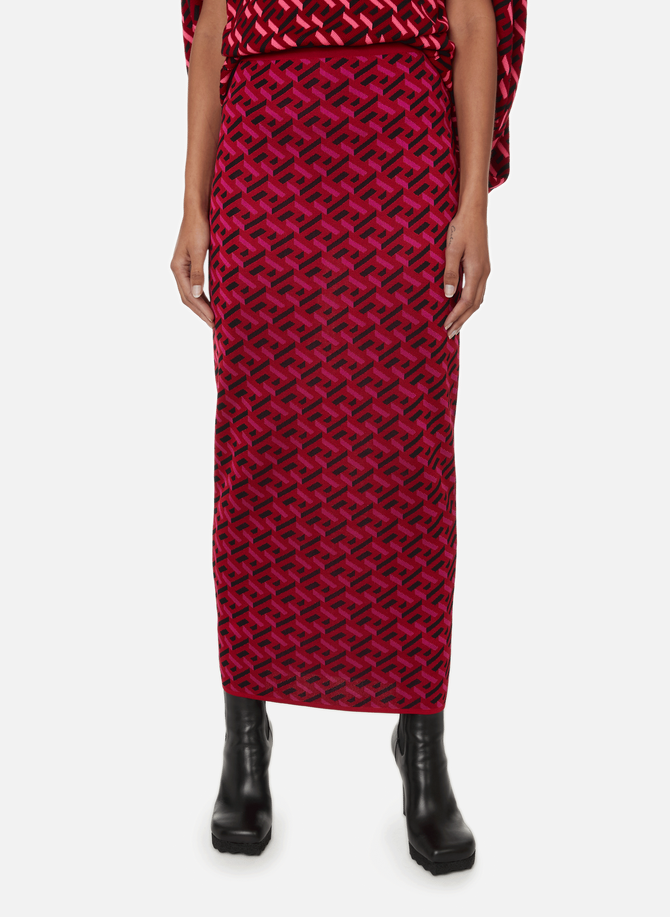 Maxi skirt with jacquard pattern VERSACE