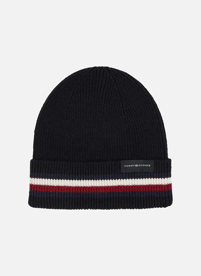  Cotton and wool beanie  TOMMY HILFIGER