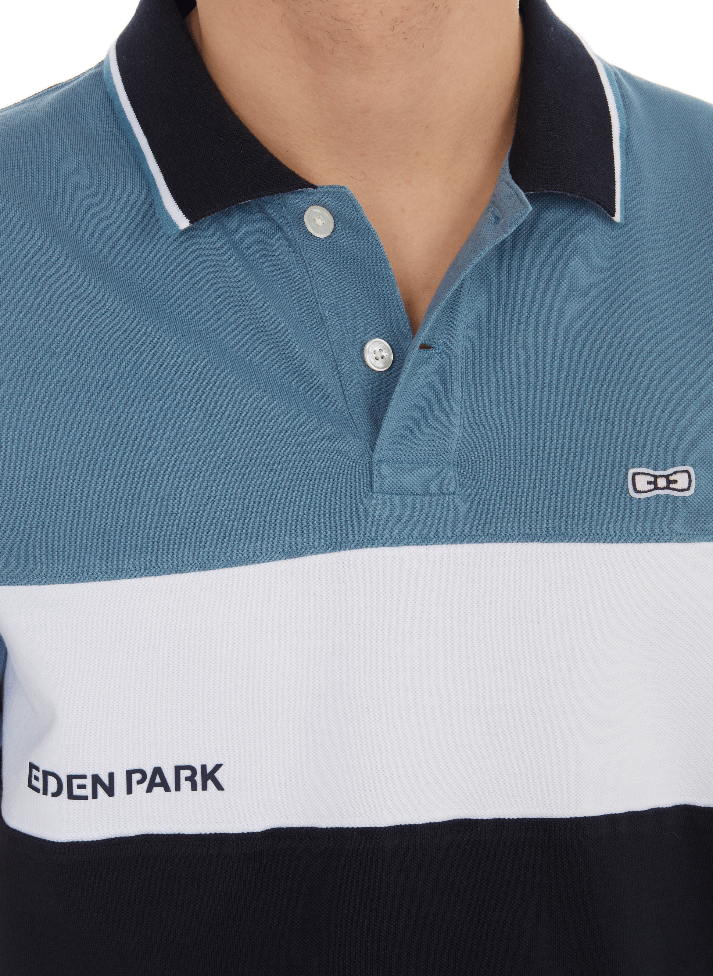  Cotton polo shirt  EDEN PARK Blue