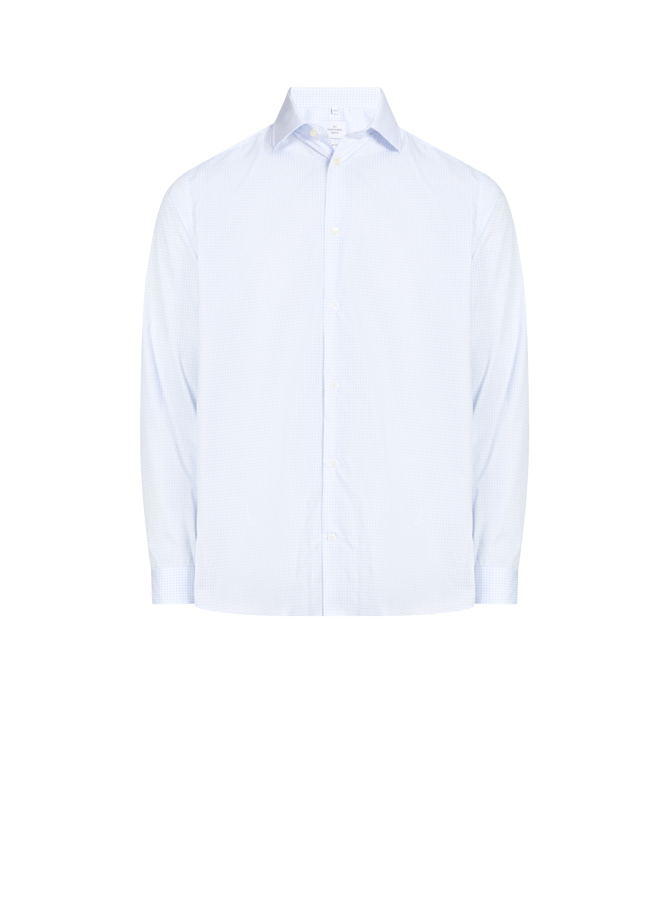 AU PRINTEMPS PARIS Checked shirt Blue