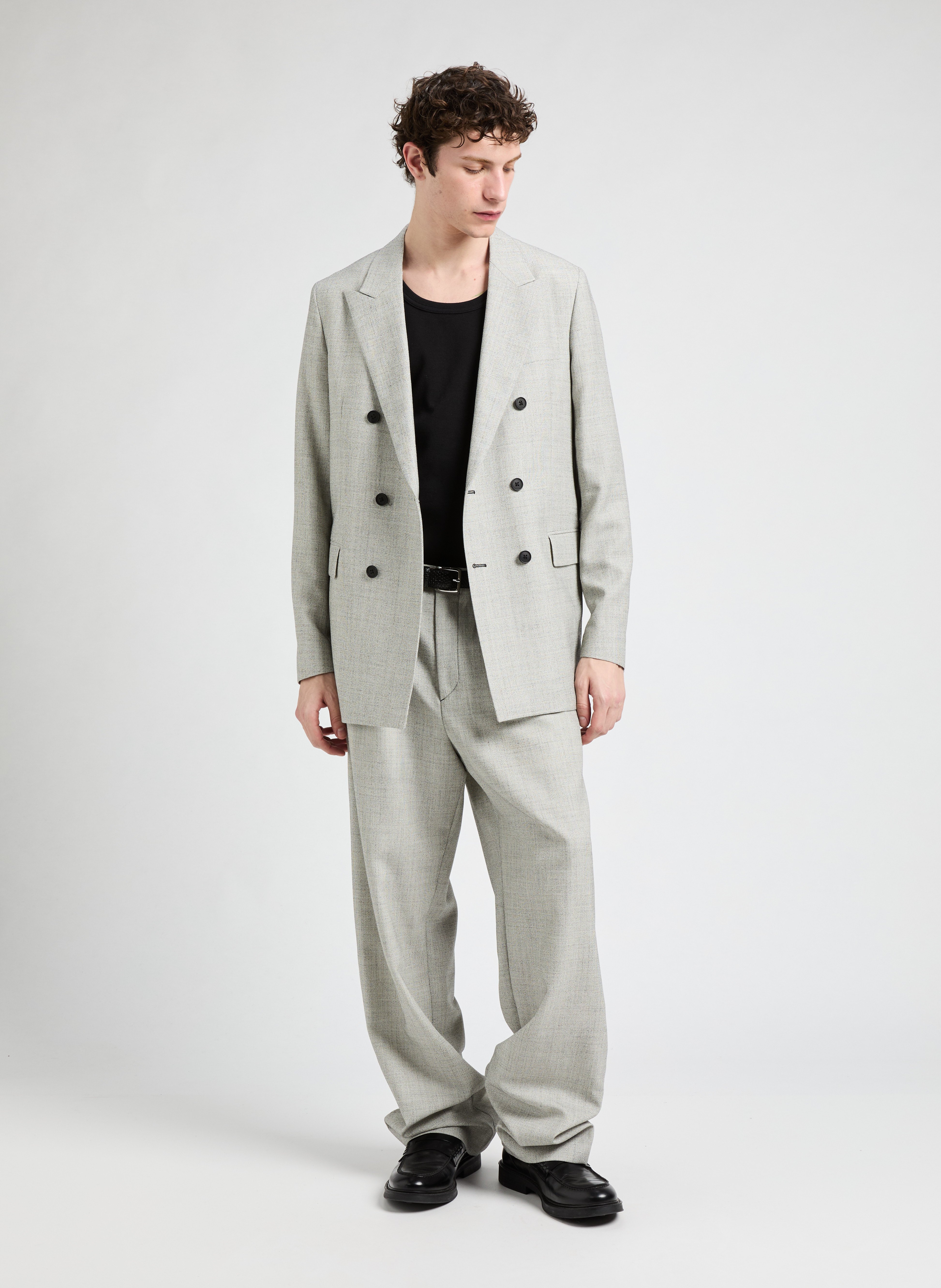 Straight wool trousers SAISON 1865 Beige