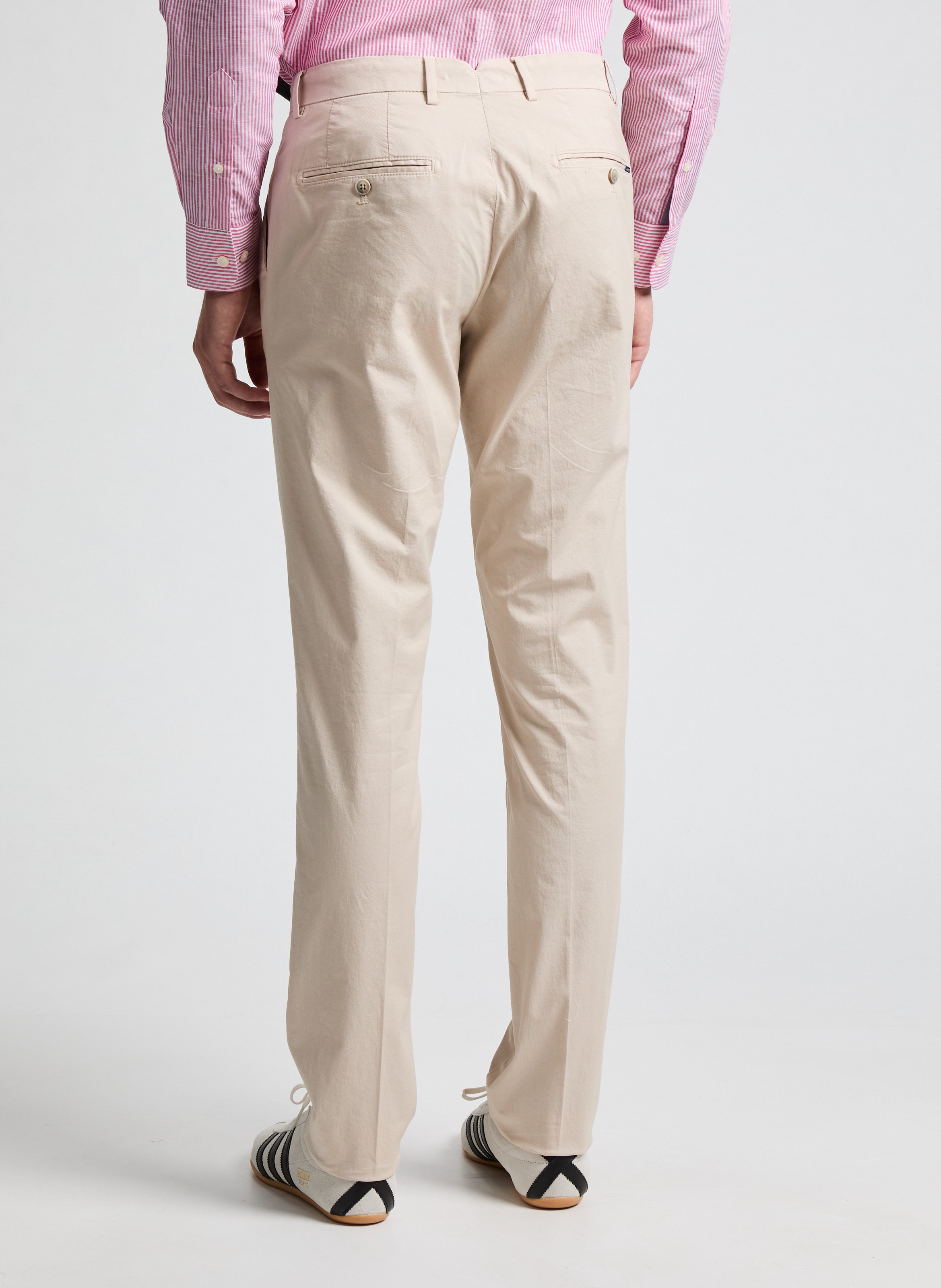 Pantalon chino slim en coton  HACKETT Beige