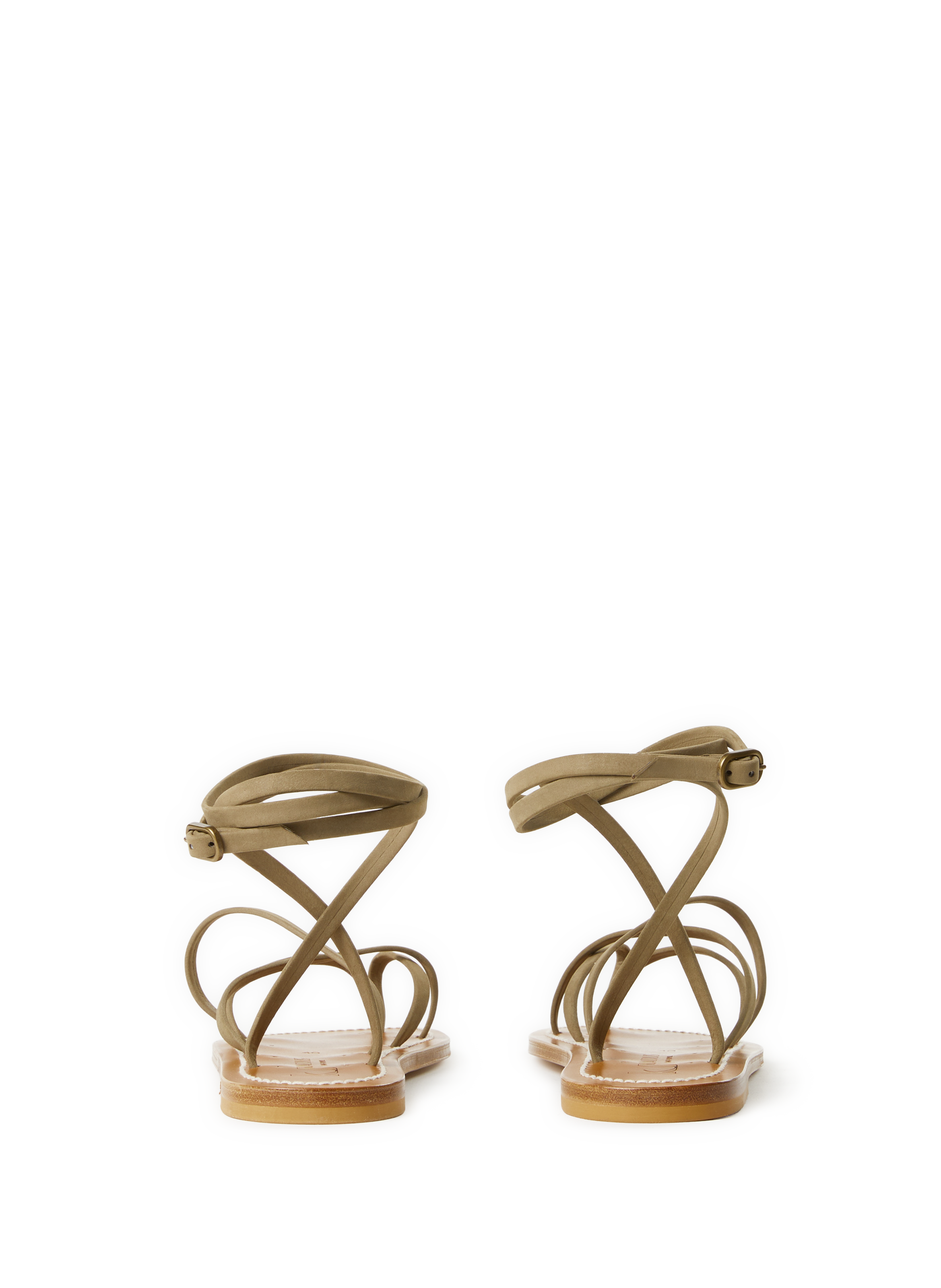 Zenobie leather sandals K. JACQUES Khaki