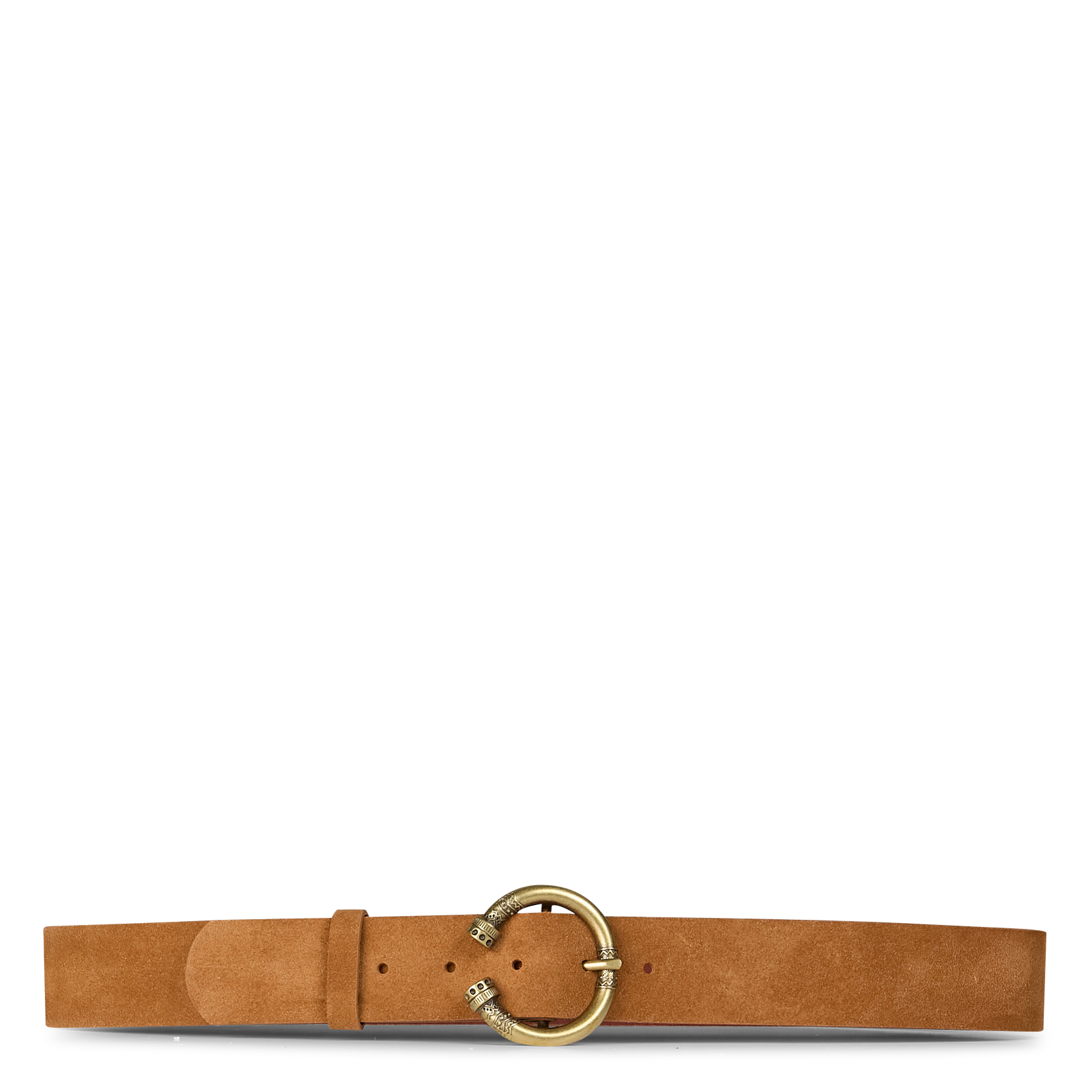 Ceinture large en cuir barla BA&SH Marron