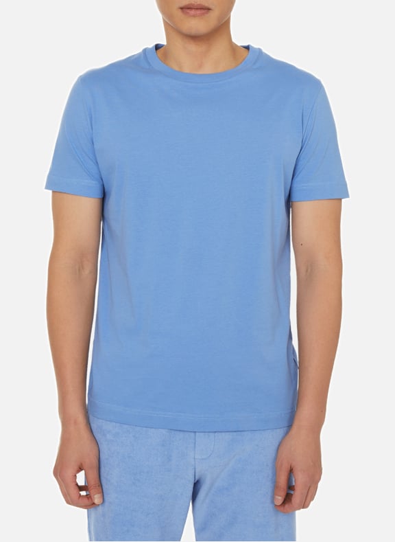 Round-neck T-shirt Blue by SAISON 1865 SAISON 1865 Round-neck T-shirt Blue