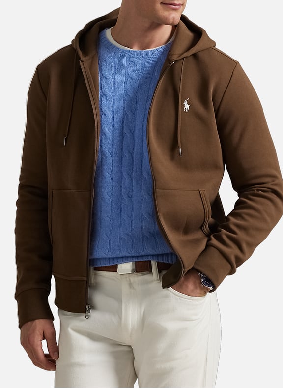 Zip-up hoodie Beige by POLO RALPH LAUREN POLO RALPH LAUREN Zip-up hoodie Beige