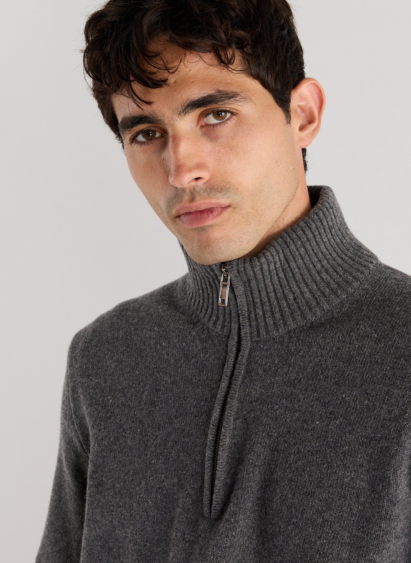 Pull Gefil en maille AU PRINTEMPS PARIS Gris