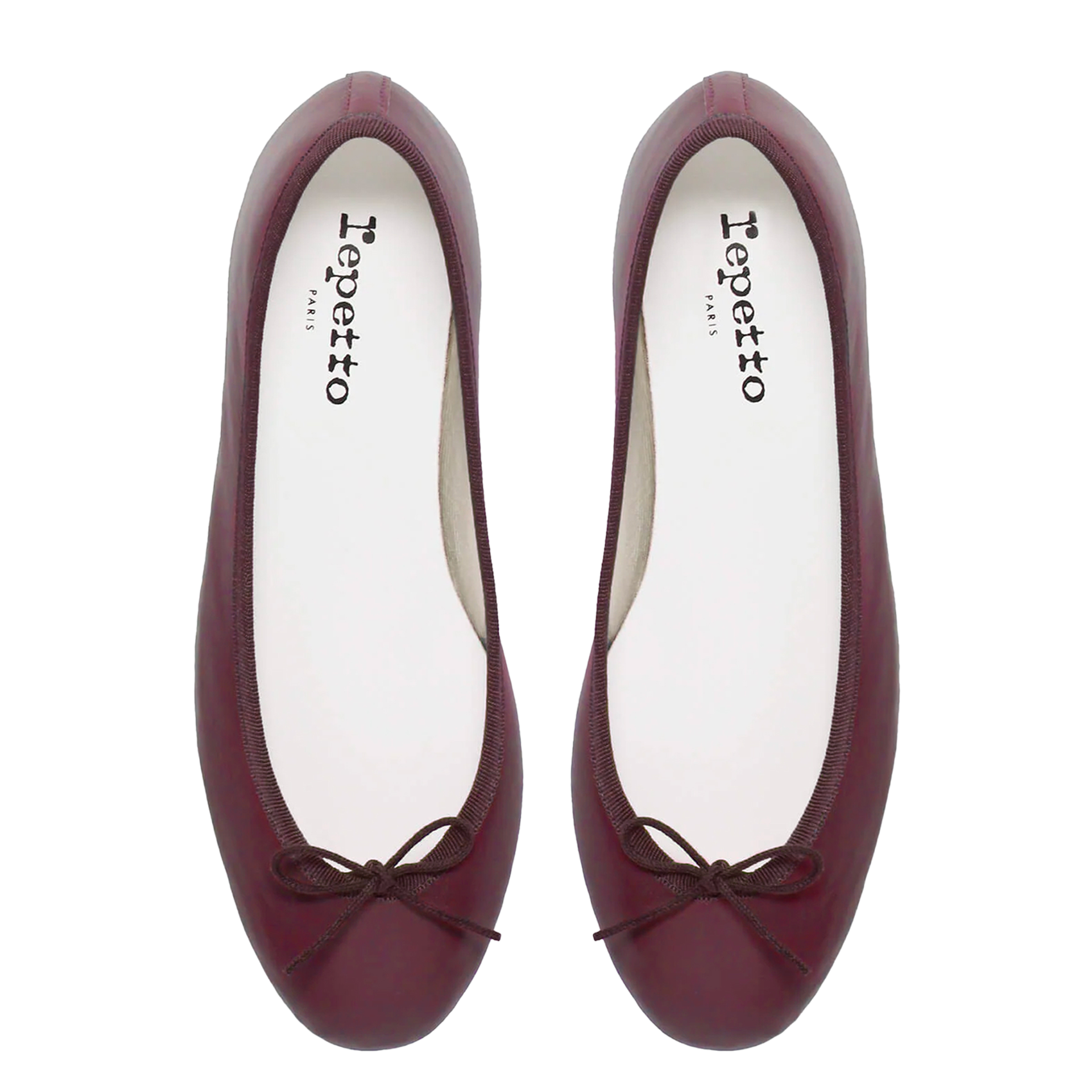 Ballerines en cuir camille REPETTO Rouge