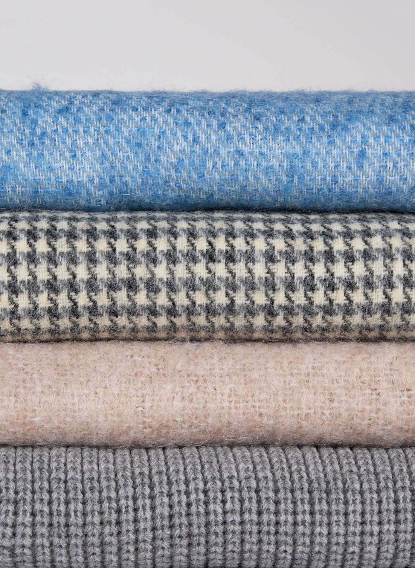 Plaid avec lignes diagonales AU PRINTEMPS PARIS Bleu