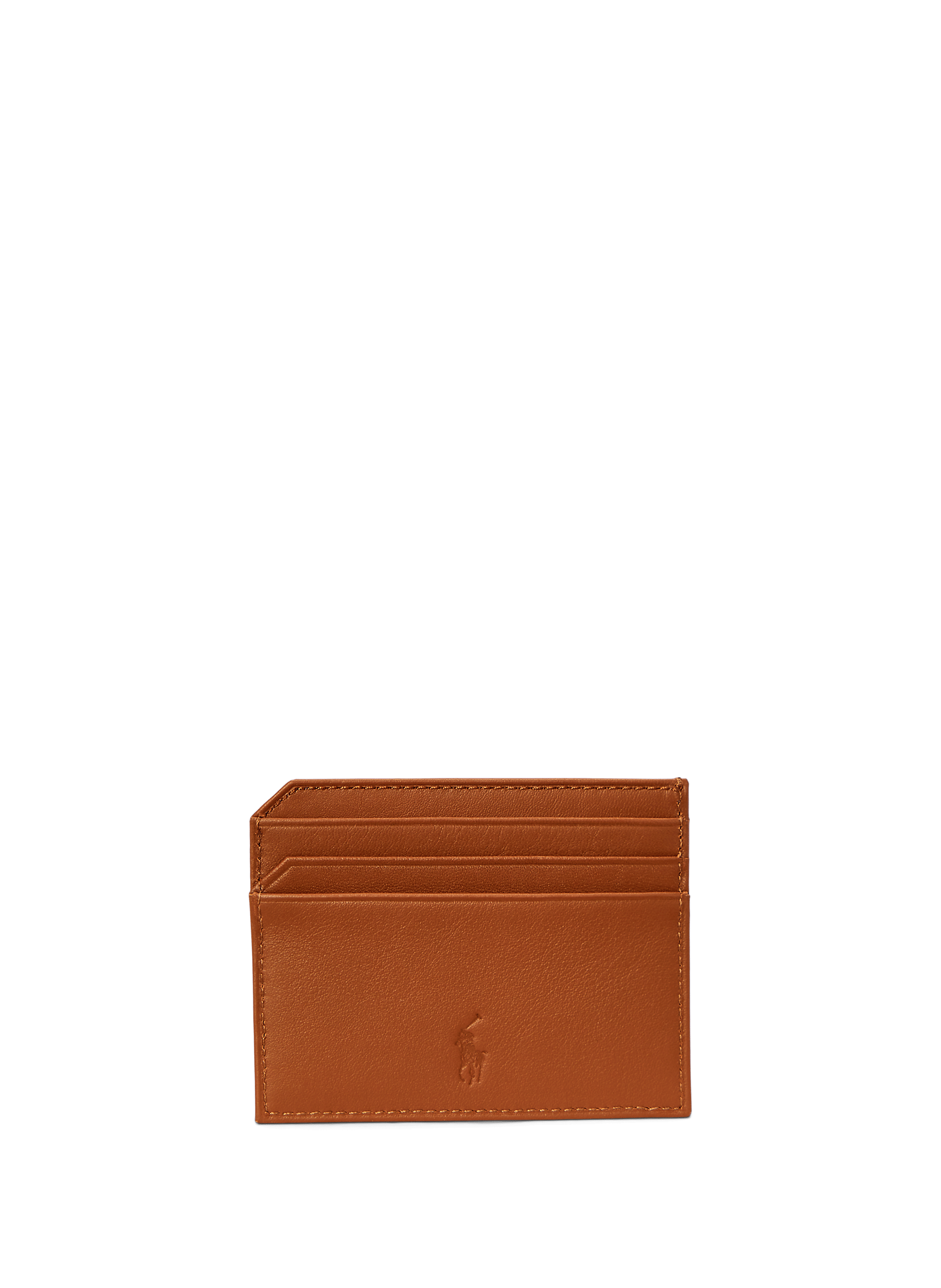 Porte-cartes en cuir POLO RALPH LAUREN Marron