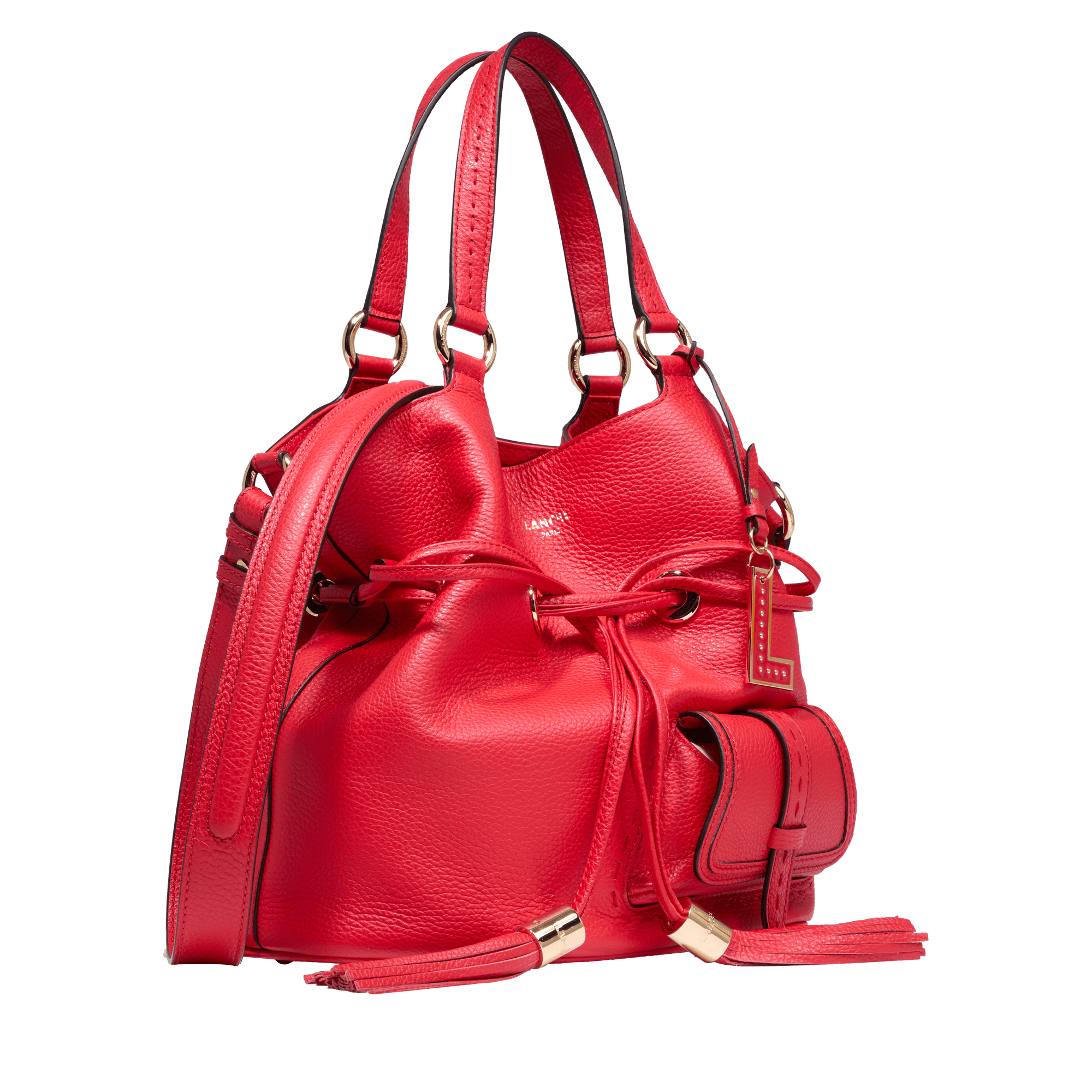 Sac seau m - premier flirt de lancel LANCEL Rouge
