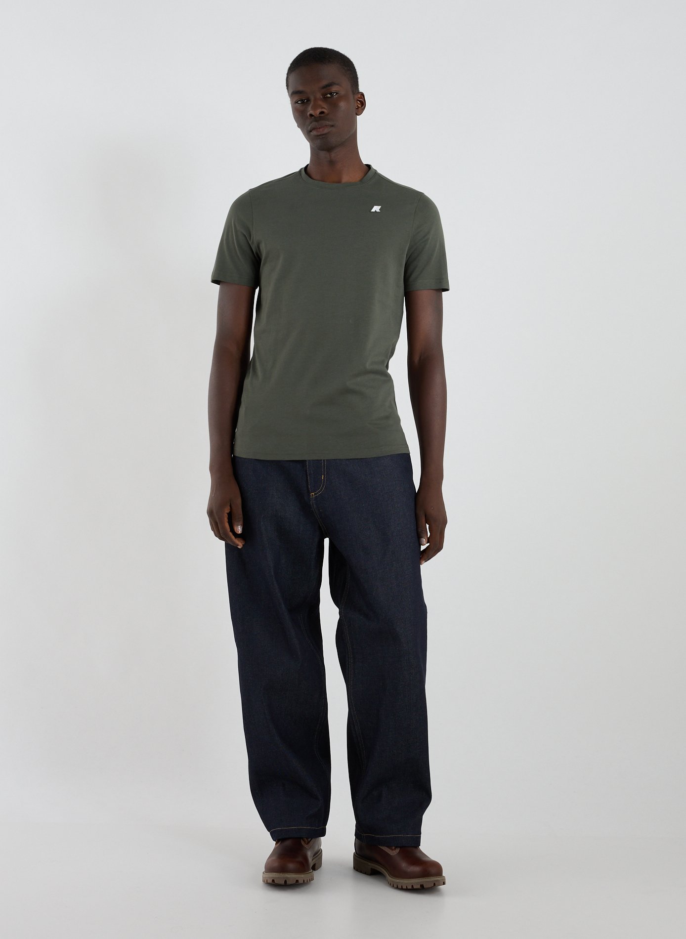 Classic Cotton T-Shirt K-WAY Khaki
