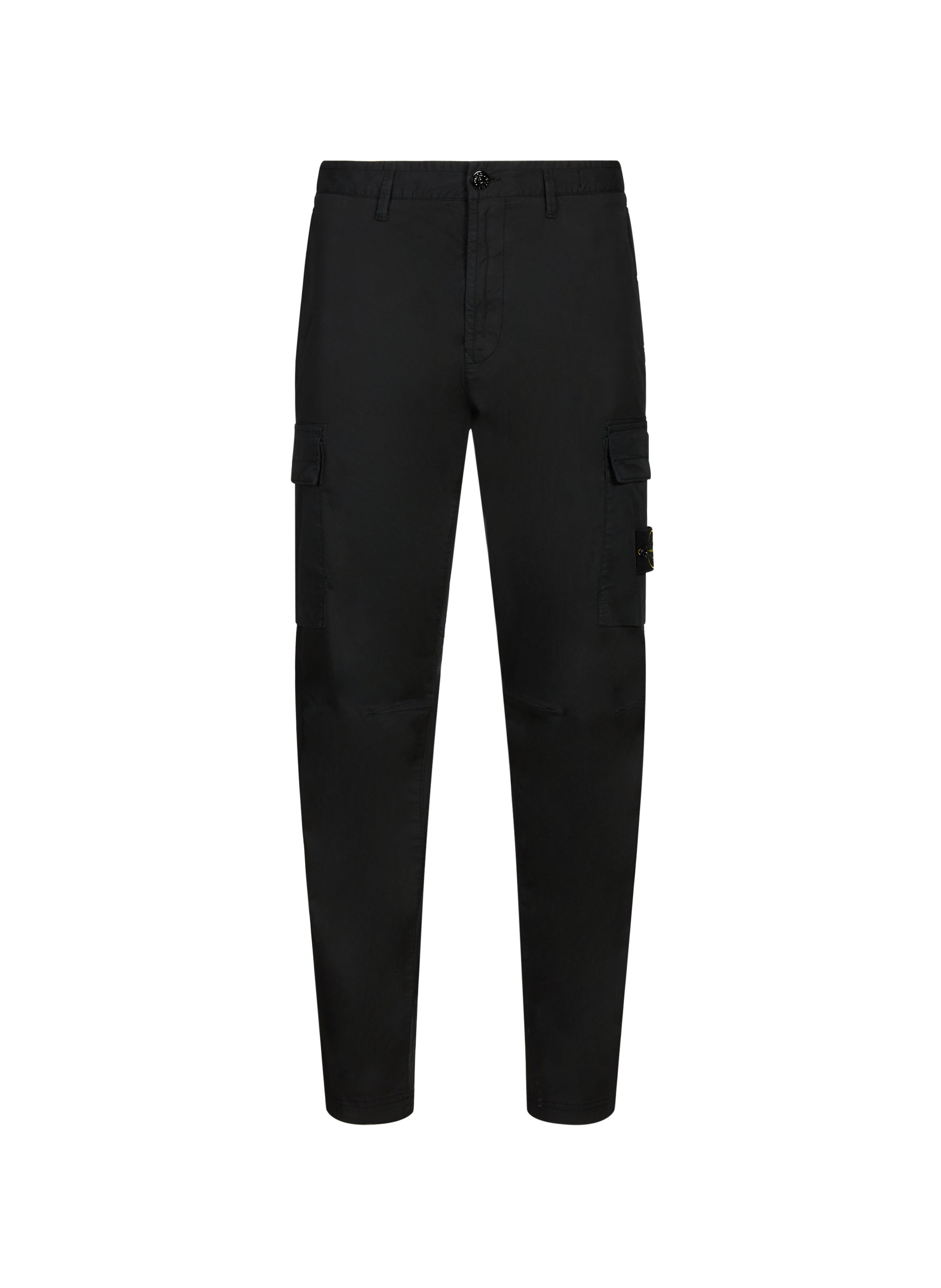 STONE ISLAND Pantalon cargo en coton mélangé Noir
