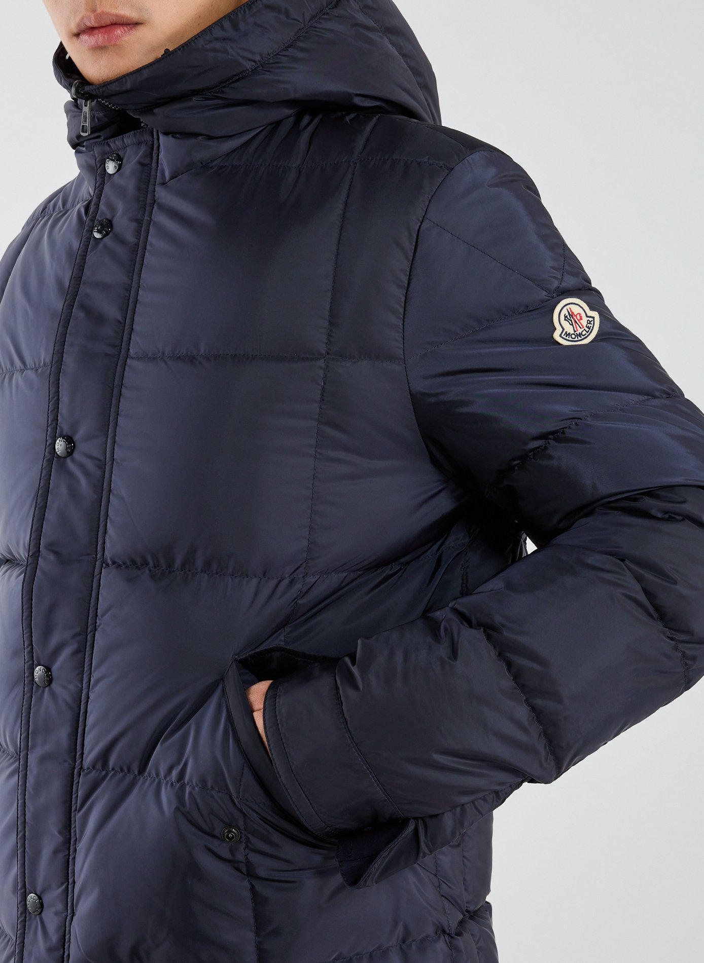 Reversible cotton-blend jacket MONCLER Blue