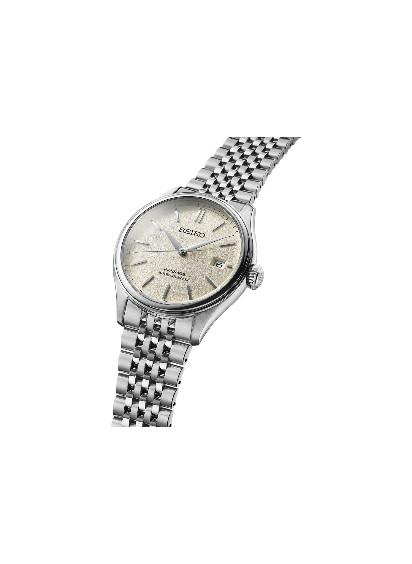 Montre en acier inoxydable SEIKO Blanc