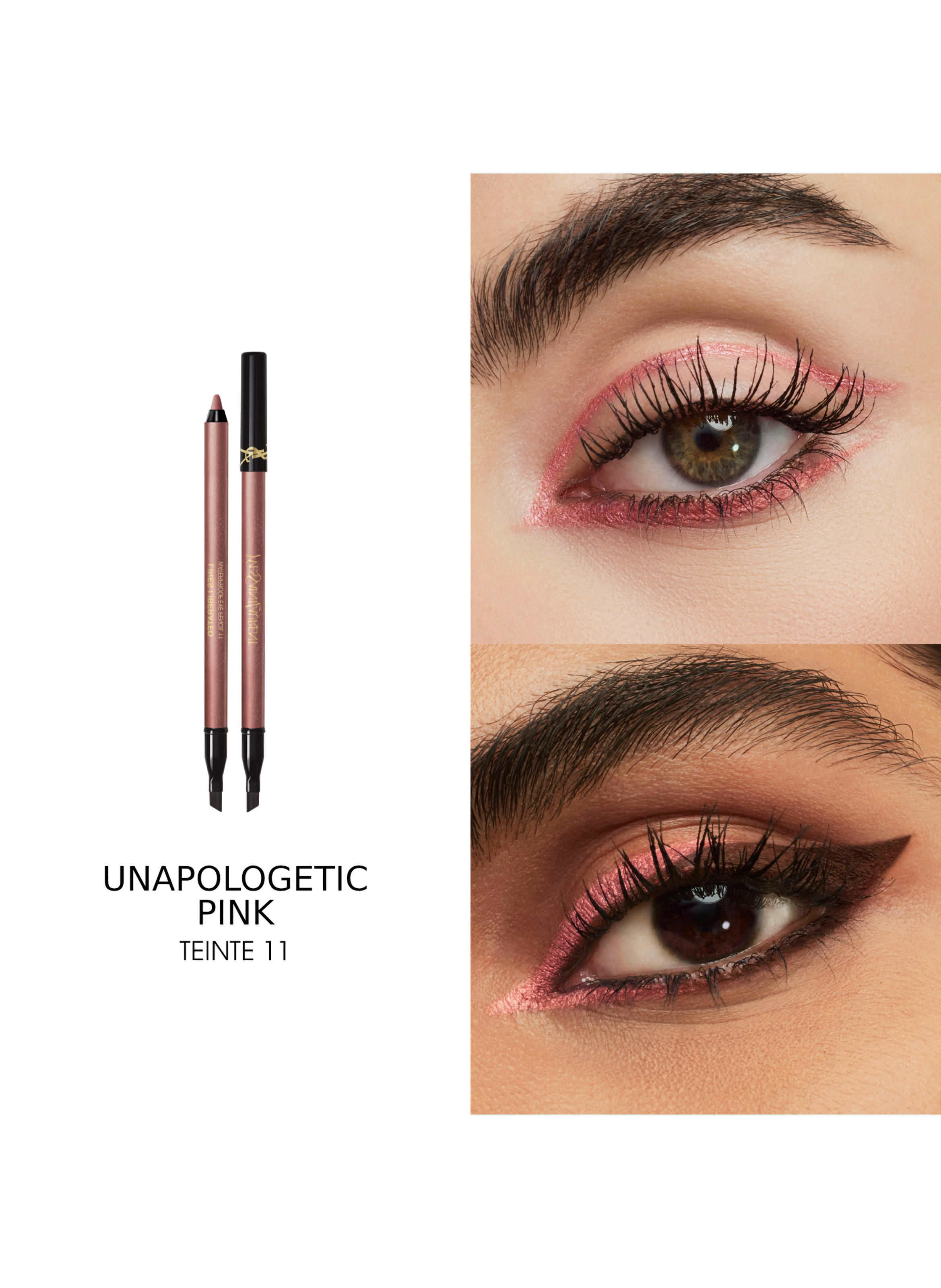 YSL Lines Liberated Crayon yeux waterproof YVES SAINT LAURENT Unapologetic pink