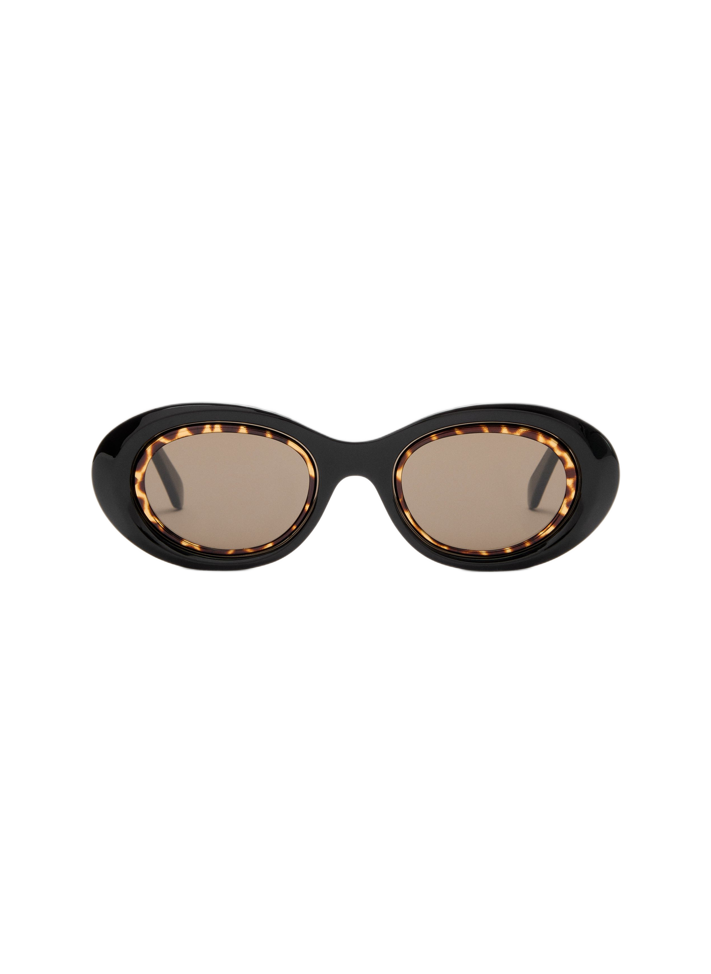 Sunglasses Mini Anagram Oval LOEWE Black