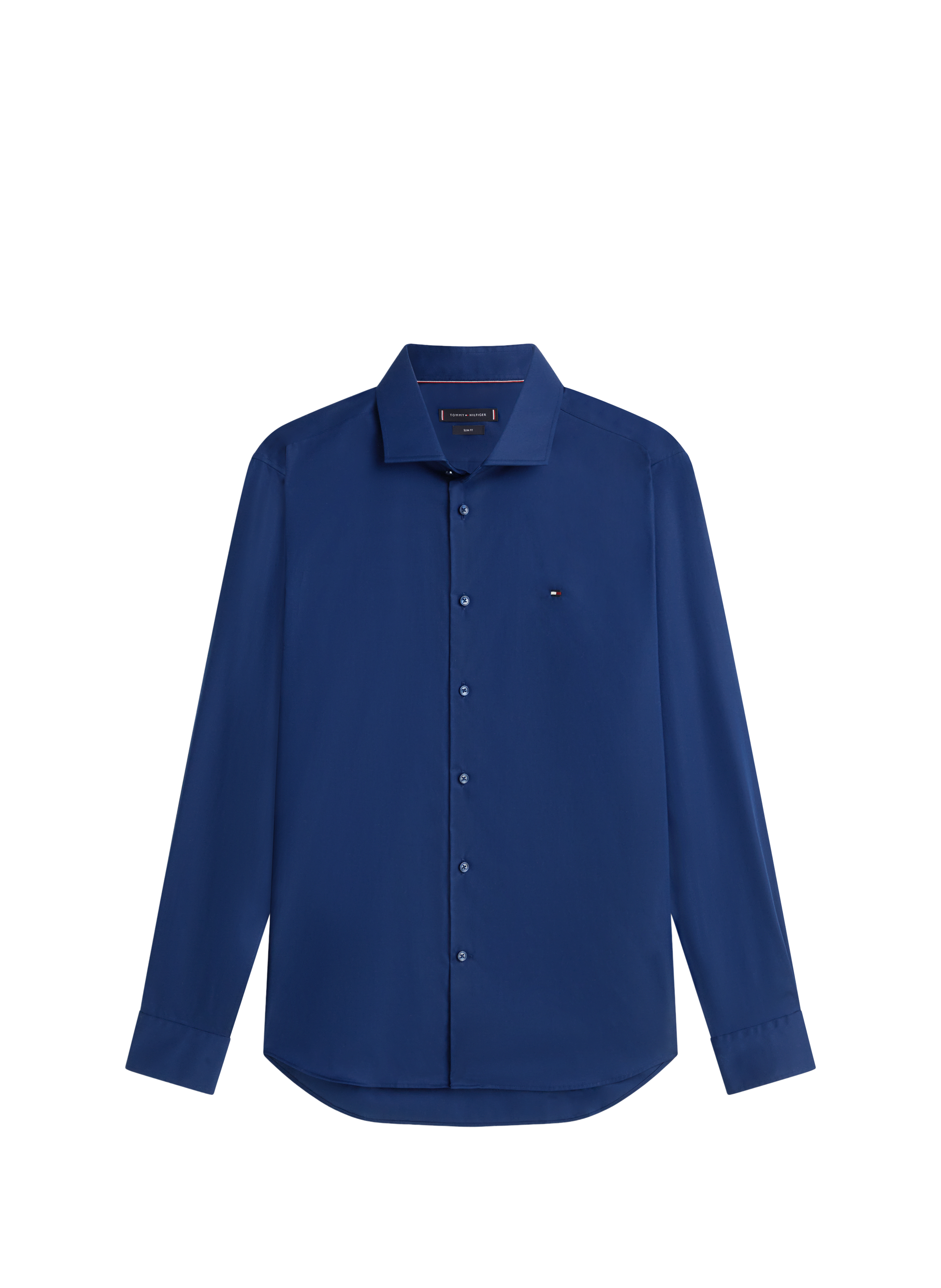 Straight organic cotton shirt TOMMY HILFIGER Blue