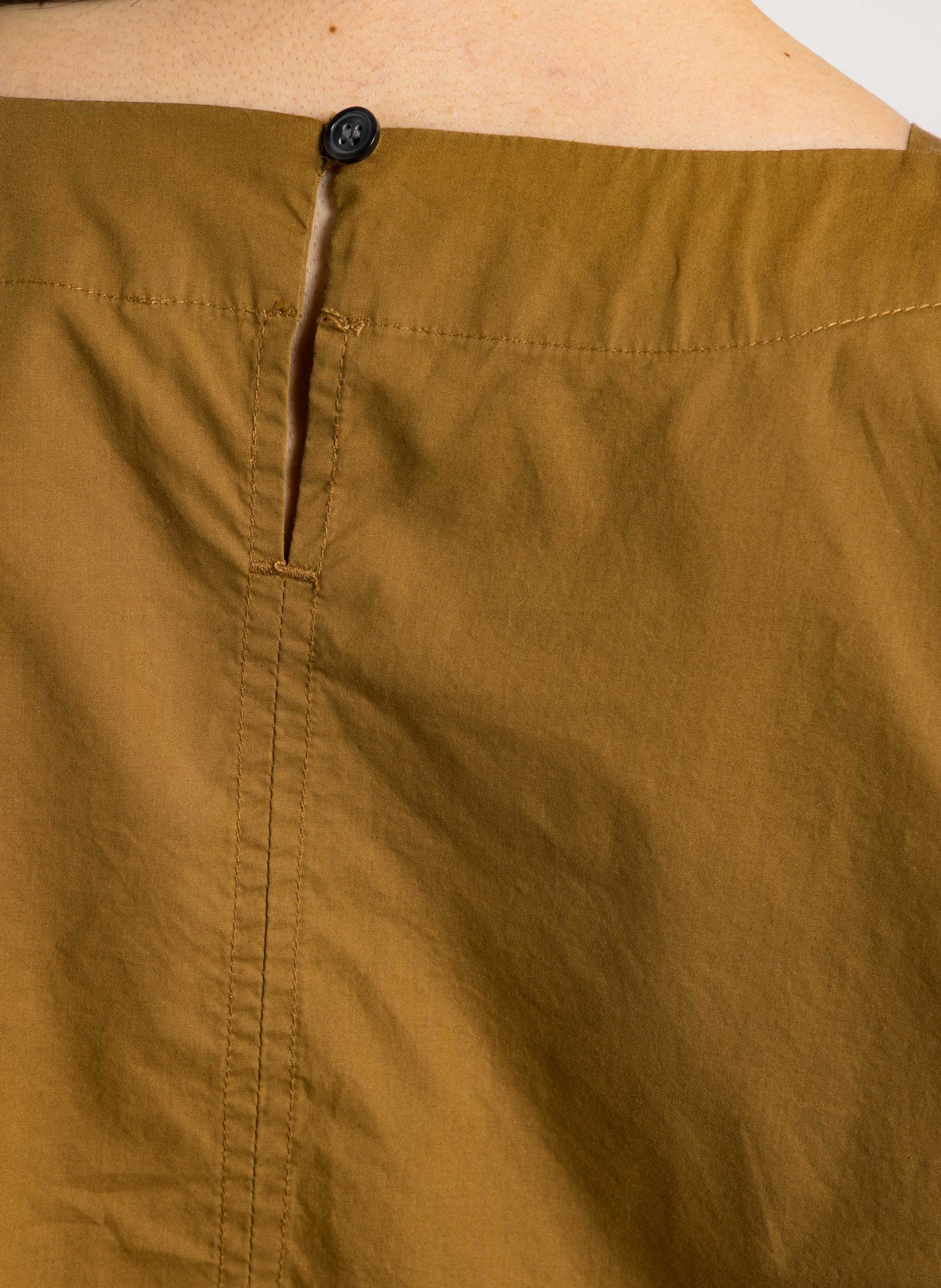 Blouse oversize col rond en coton armand SOEUR Marron