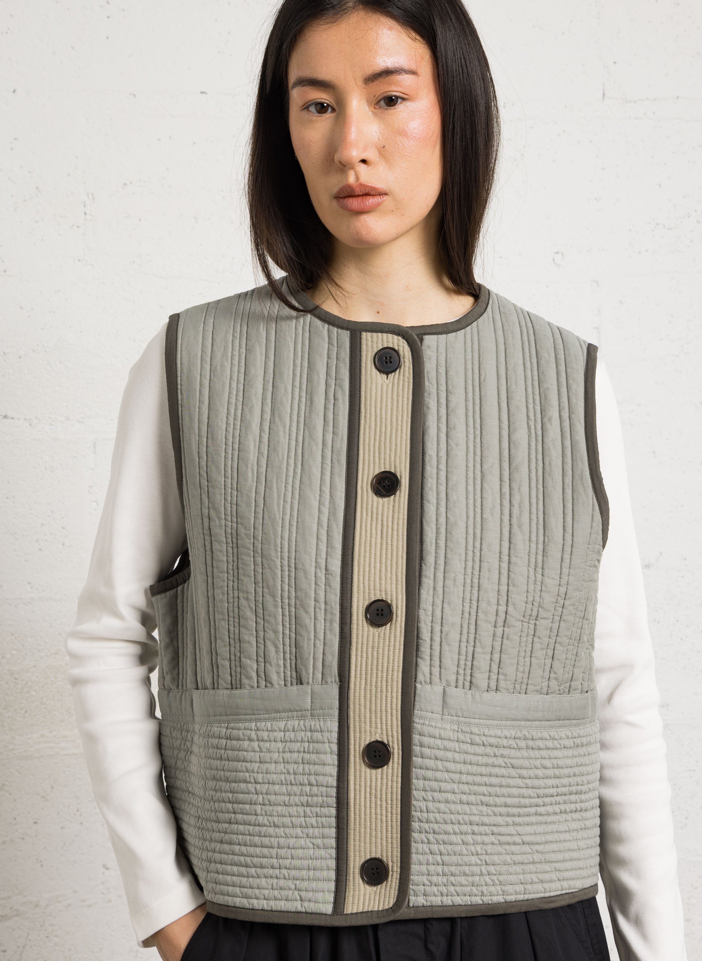 Veste col rond hima SOEUR Vert