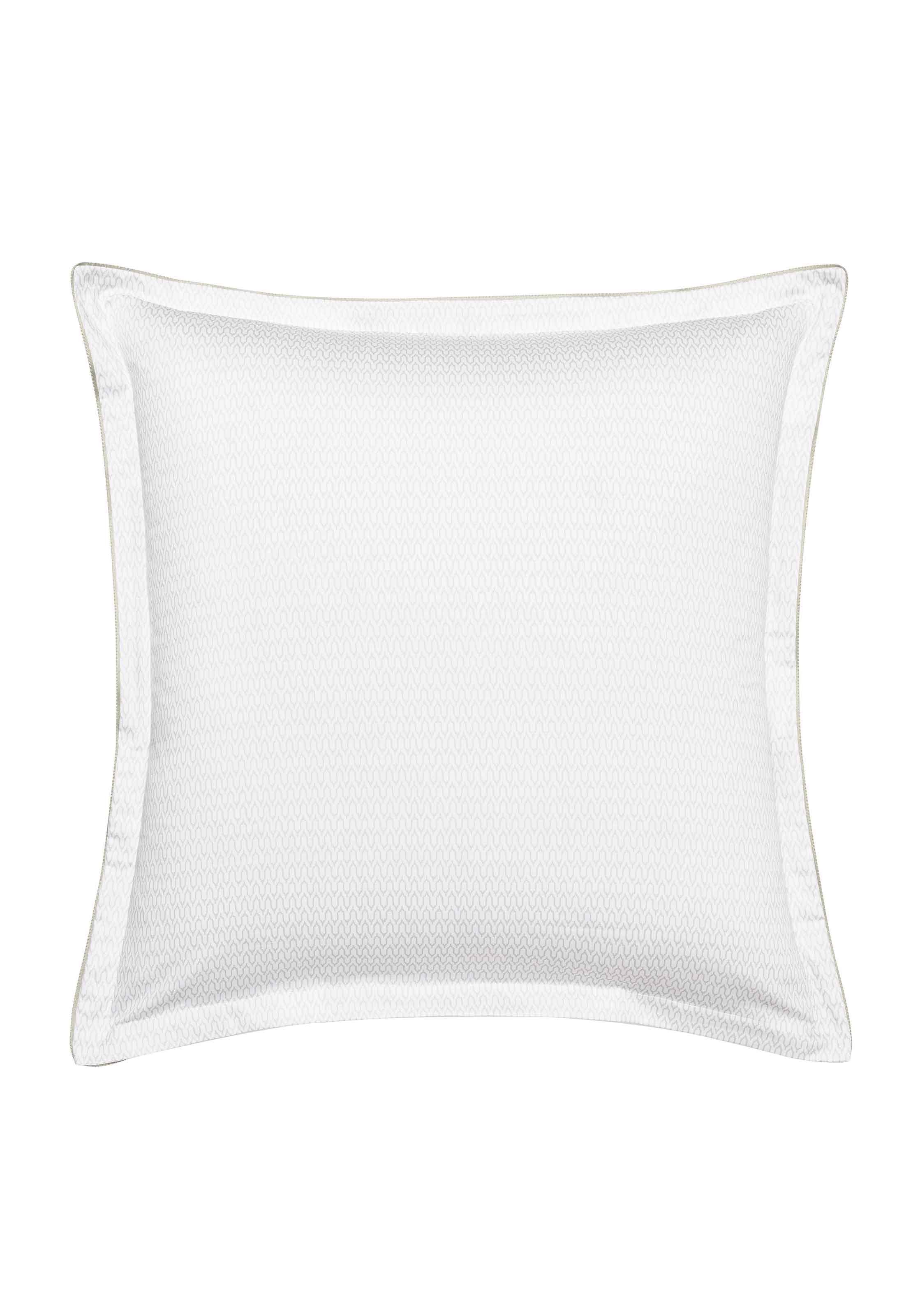 Taie d'oreiller imprimée en satin de coton bio, tourbillon ALEXANDRE TURPAULT Rouge