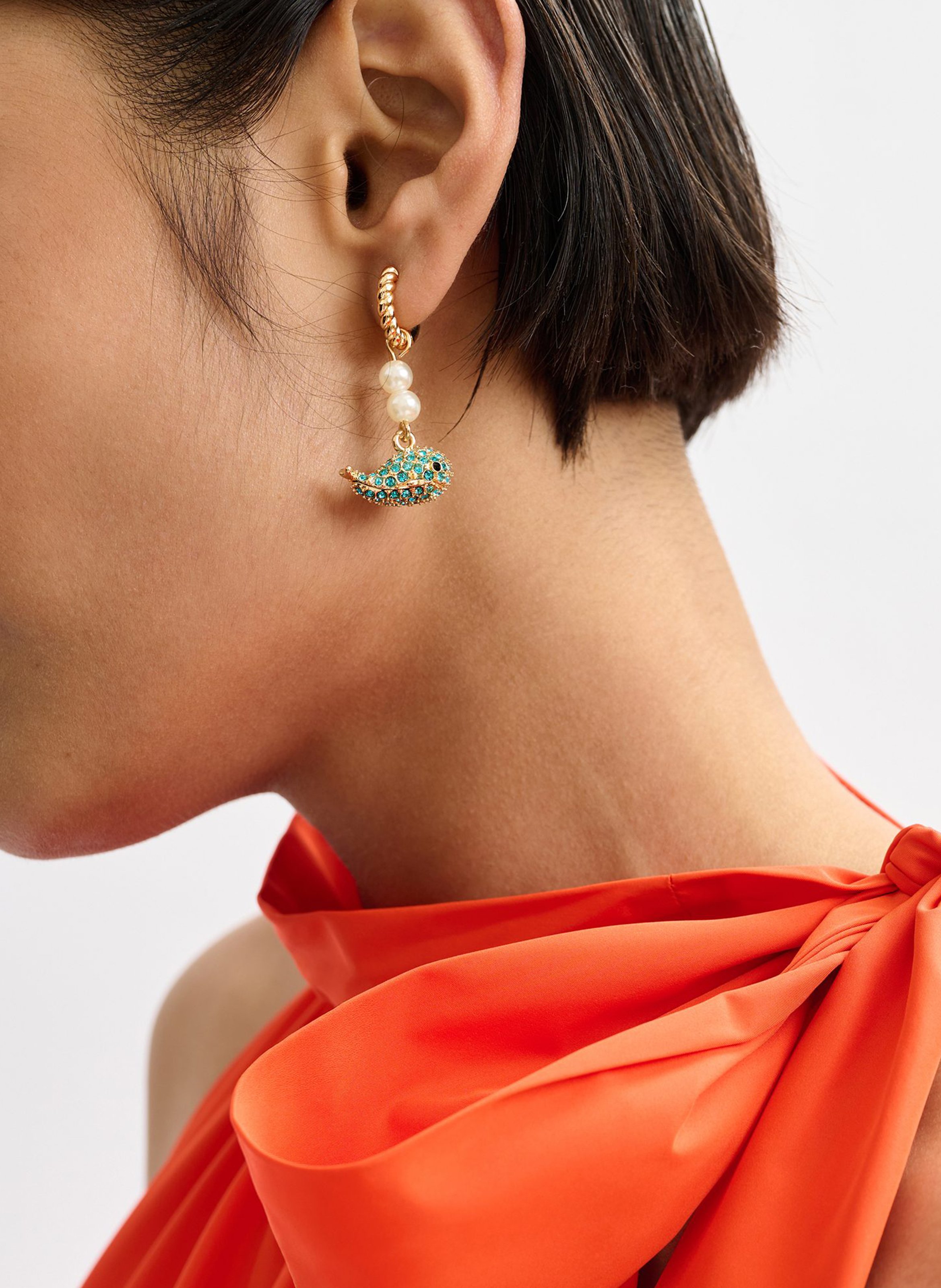 Boucles d'oreilles fantaisie à strass jolan ESSENTIEL ANTWERP Doré