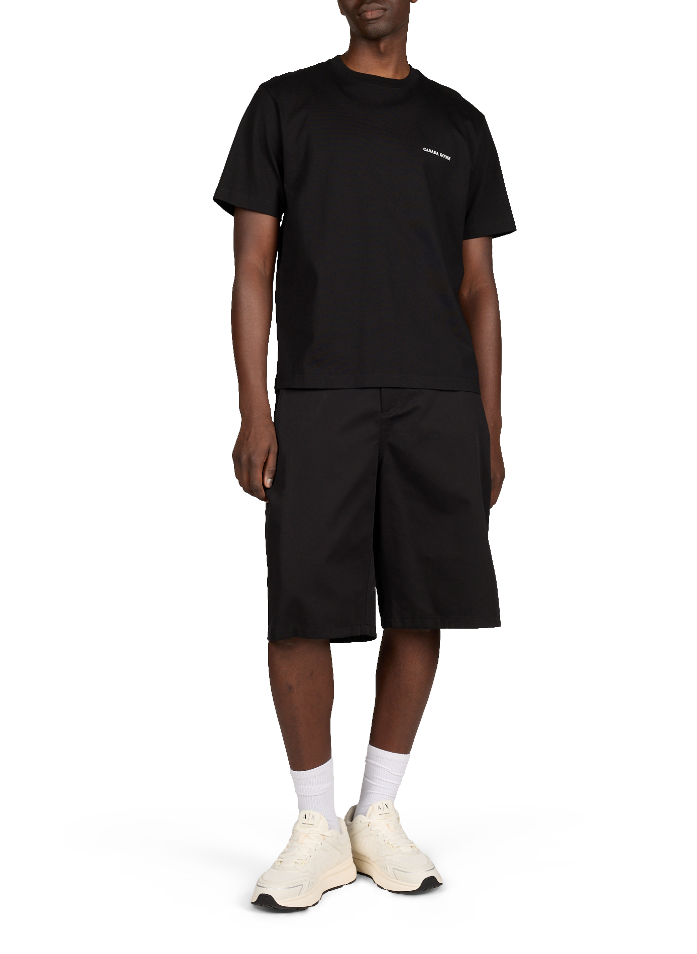 Printed cotton T-shirt CANADA GOOSE Black